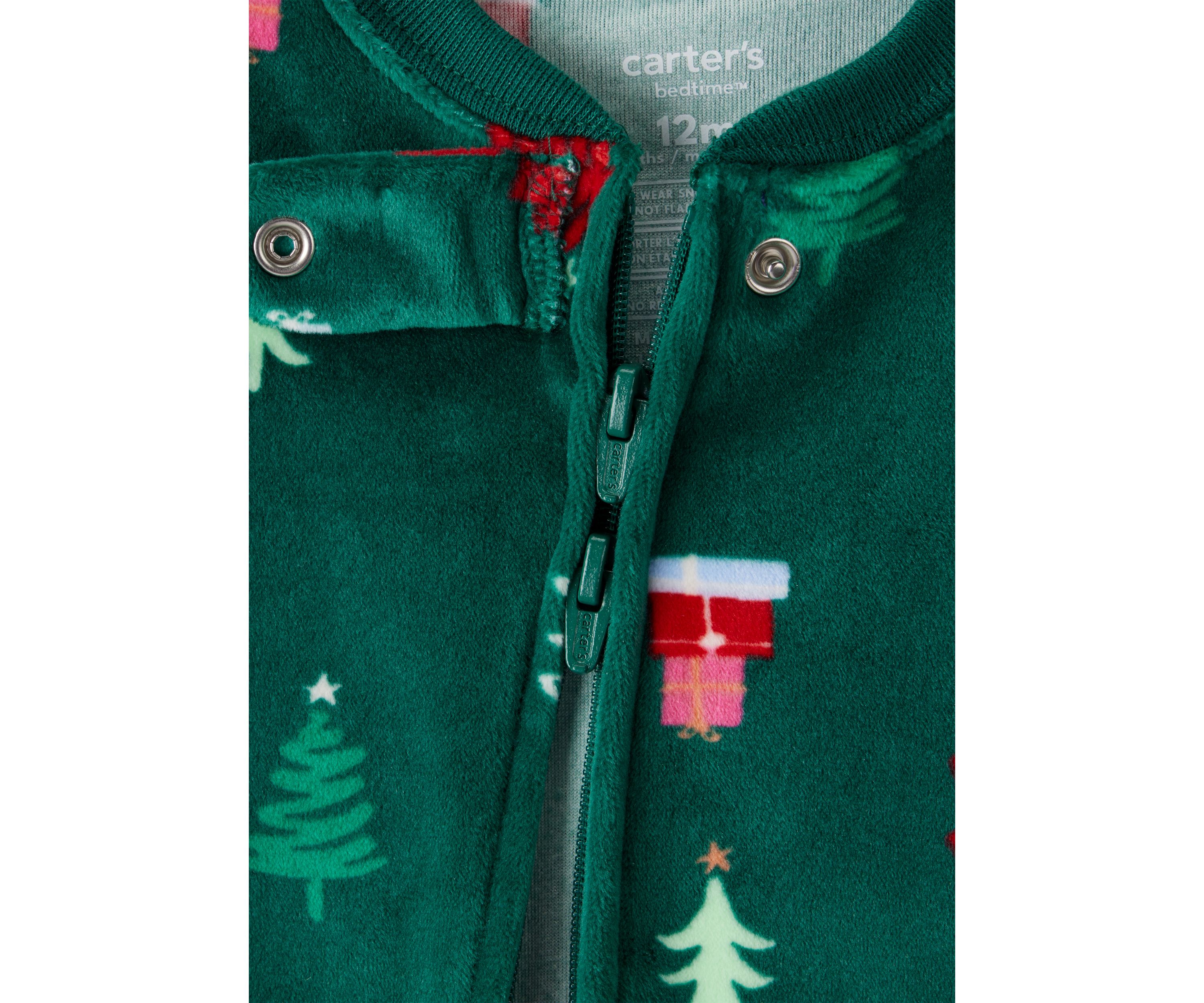 Baby Boys Christmas Printed Footie Pajamas