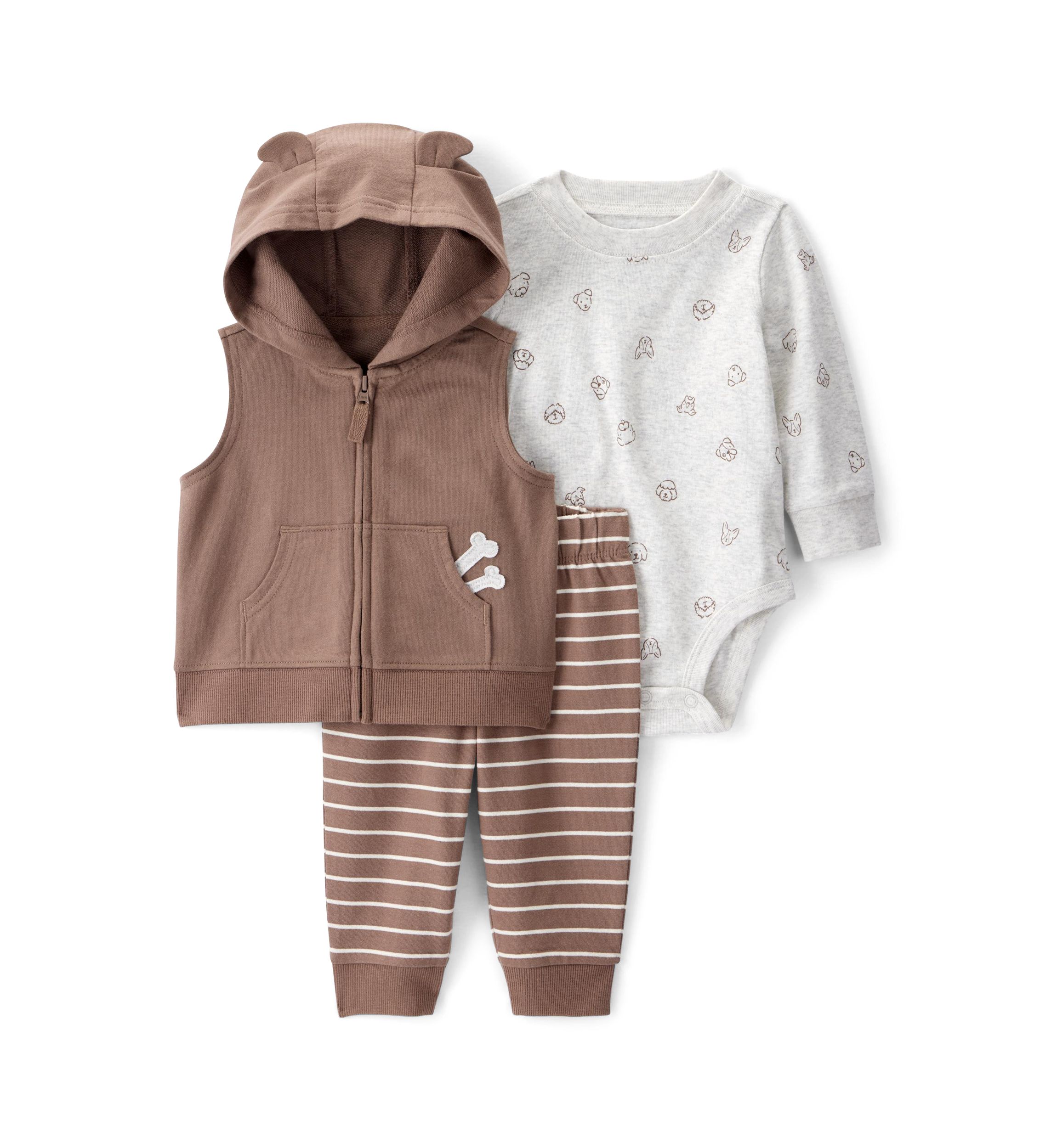 Baby Boys Dog Printed Set 