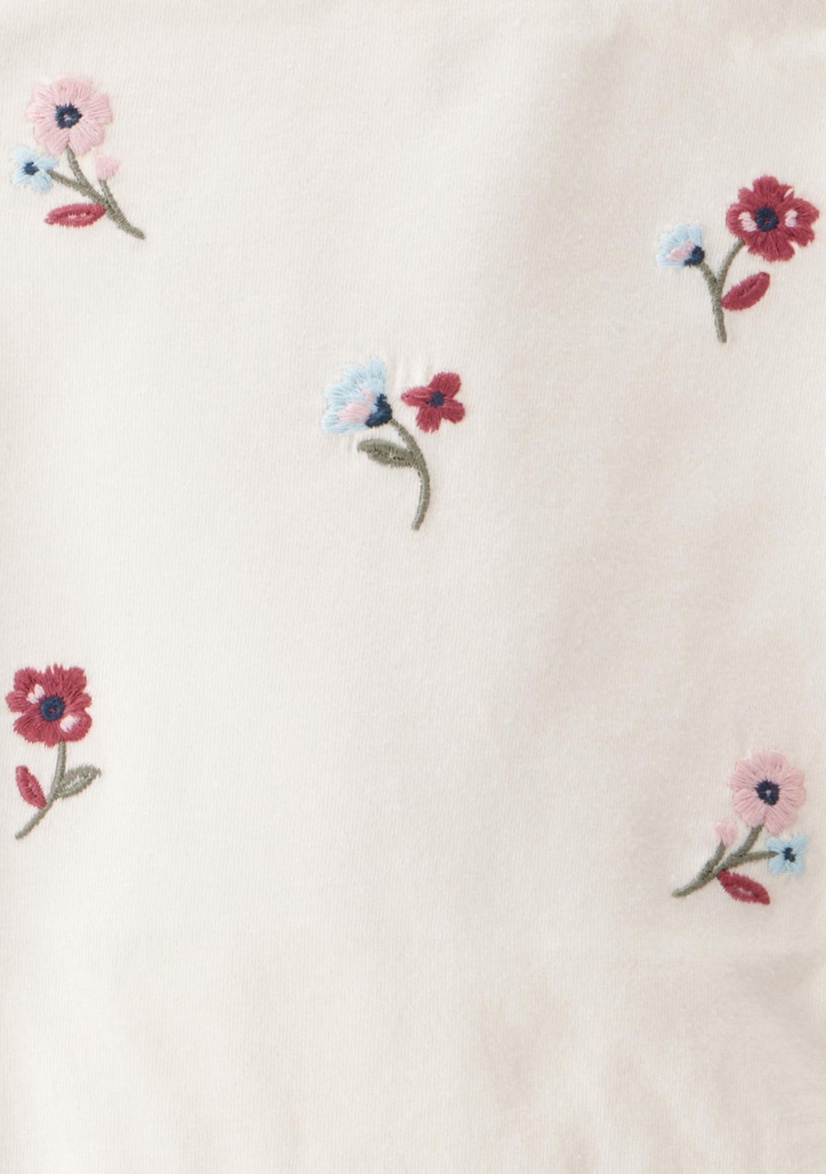 Toddler Girls Long Sleeve Flower Bodysuit with Pants Set