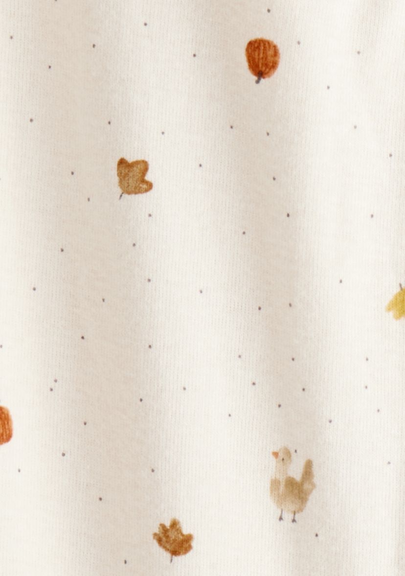 Baby Harvest Printed Footie Pajamas
