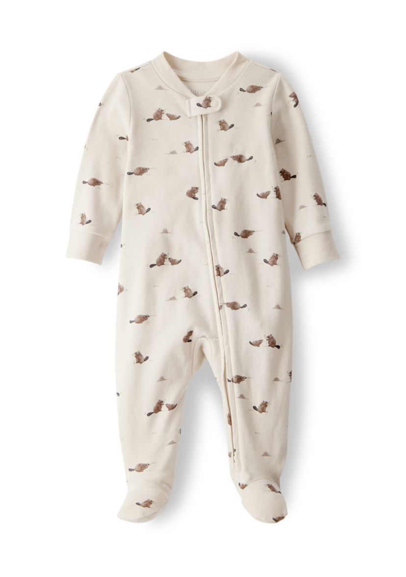 Baby Girls Printed Sleep & Play Pajama