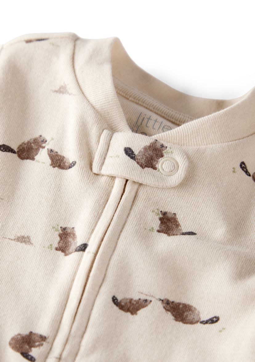 Baby Girls Printed Sleep & Play Pajama