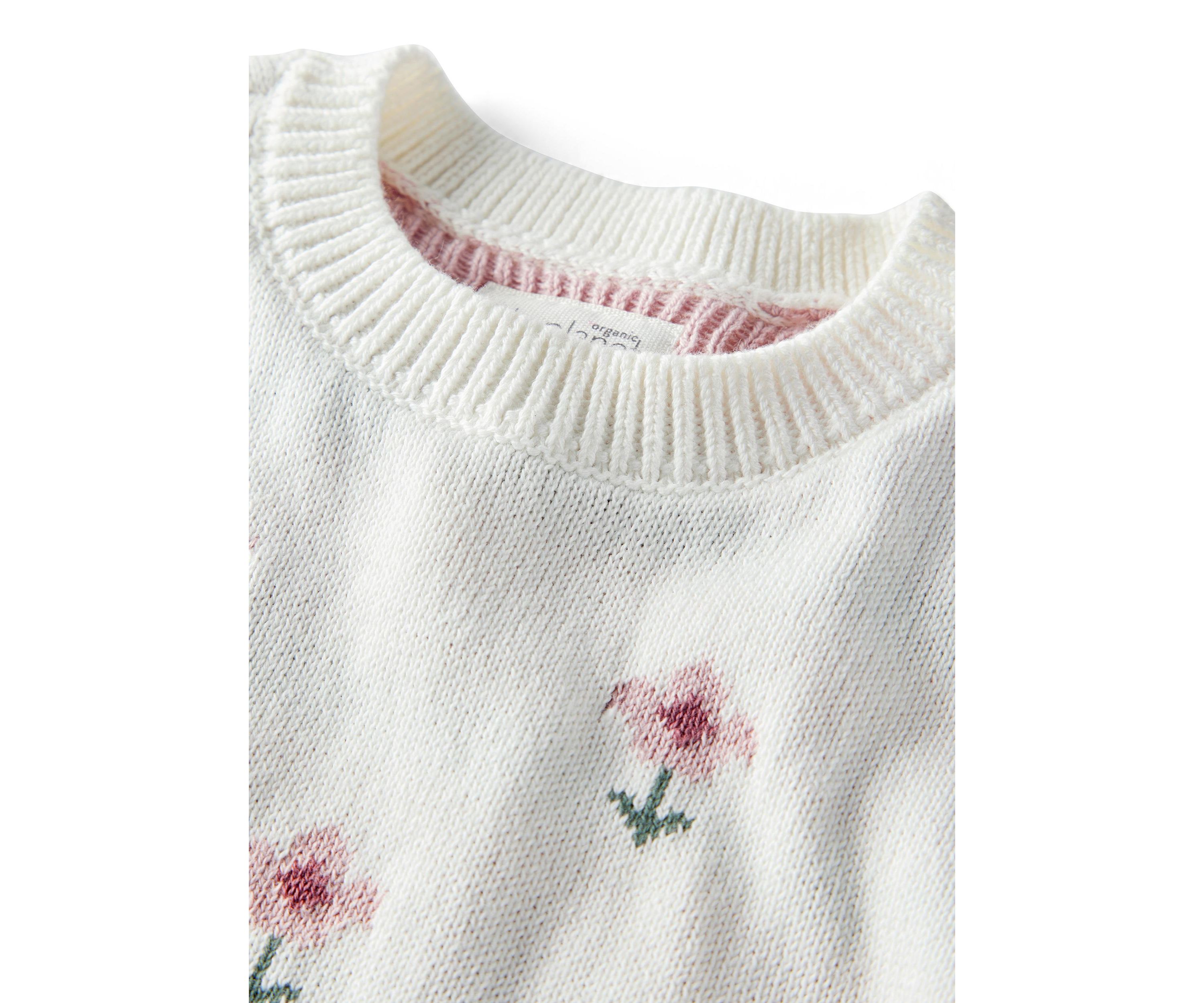 Baby Girls Floral Sweater Set 