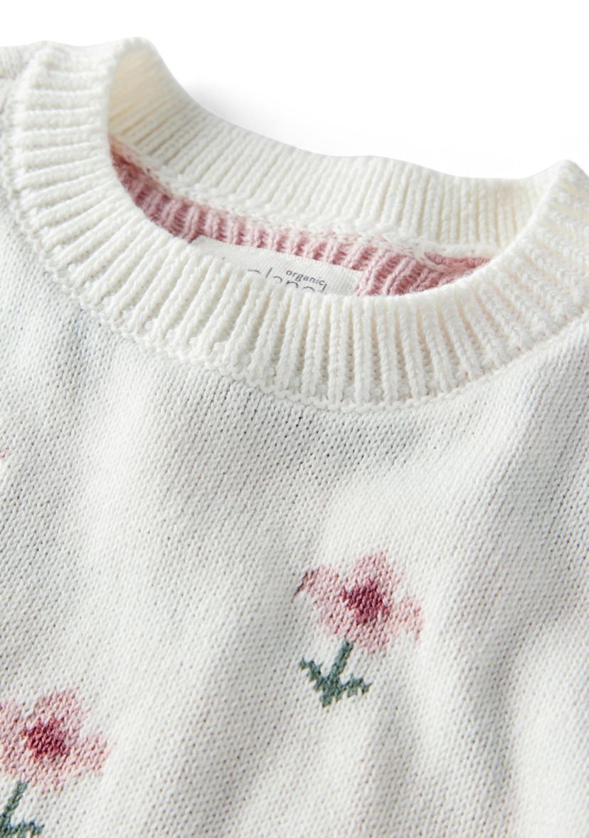 Baby Girls Floral Sweater Set 