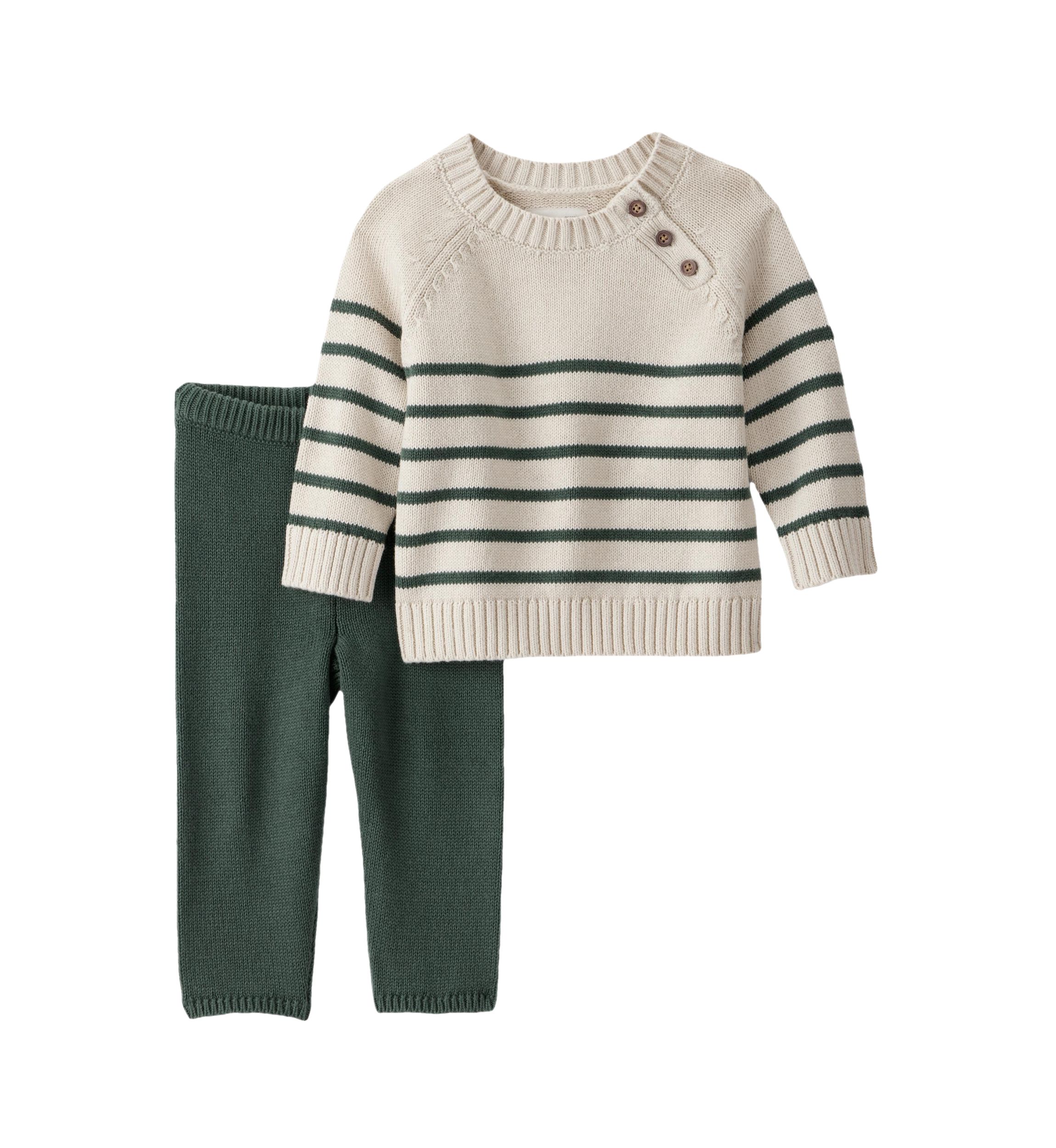 Baby Stripe Sweater Set
