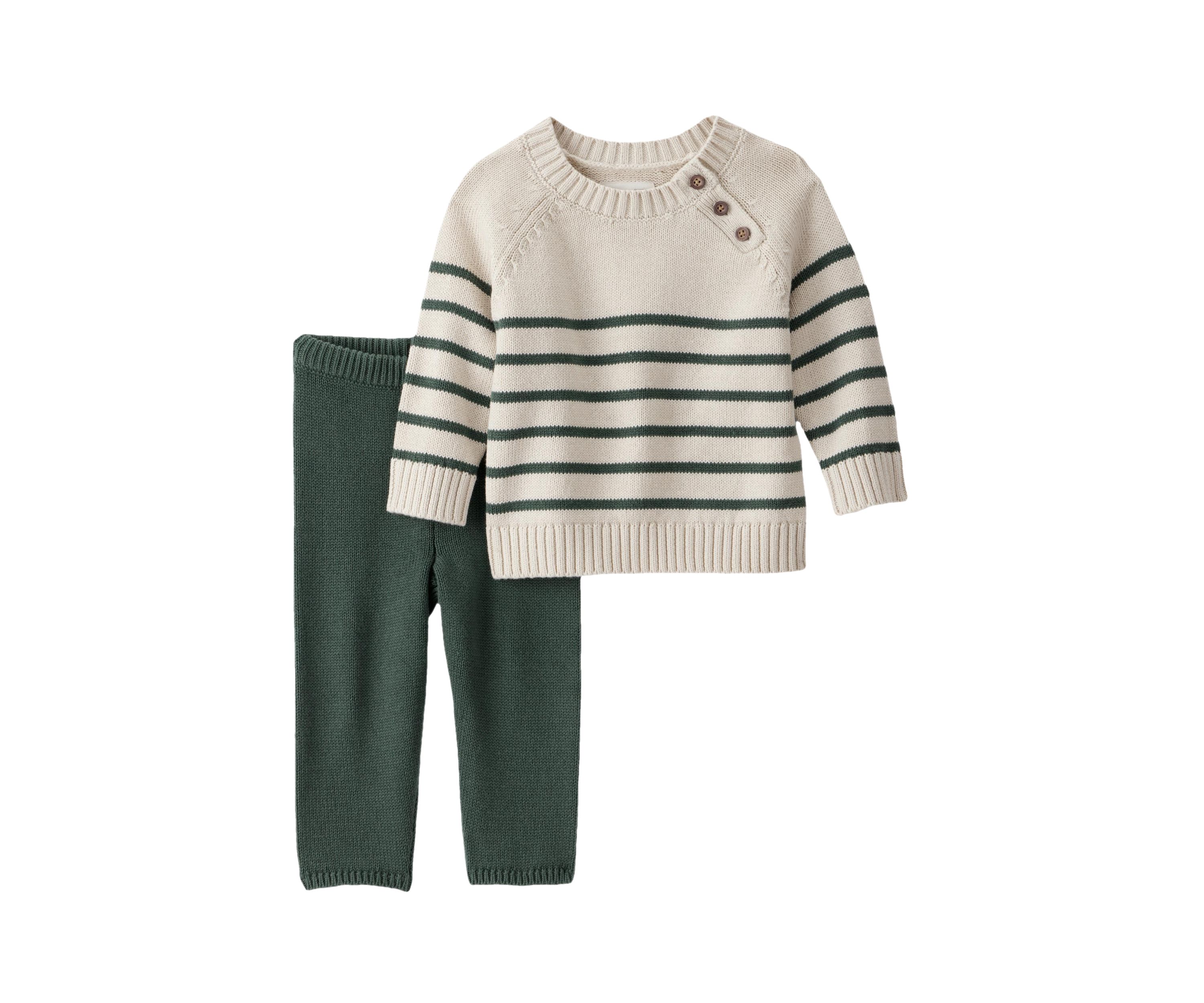 Baby Stripe Sweater Set