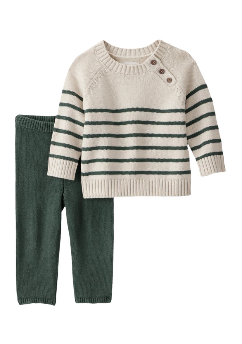 Baby Stripe Sweater Set