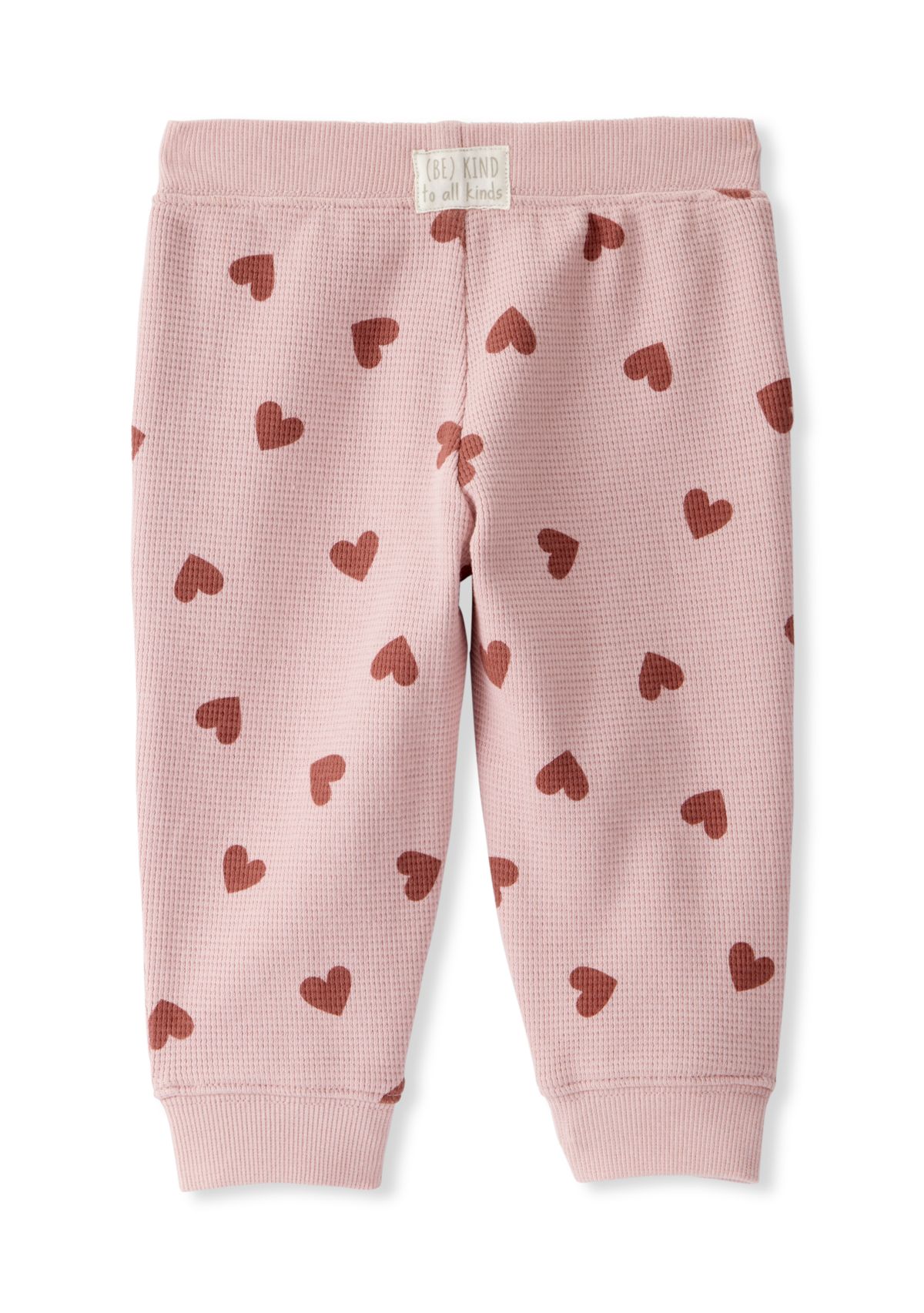 Baby Girls Heart Waffle Knit Set