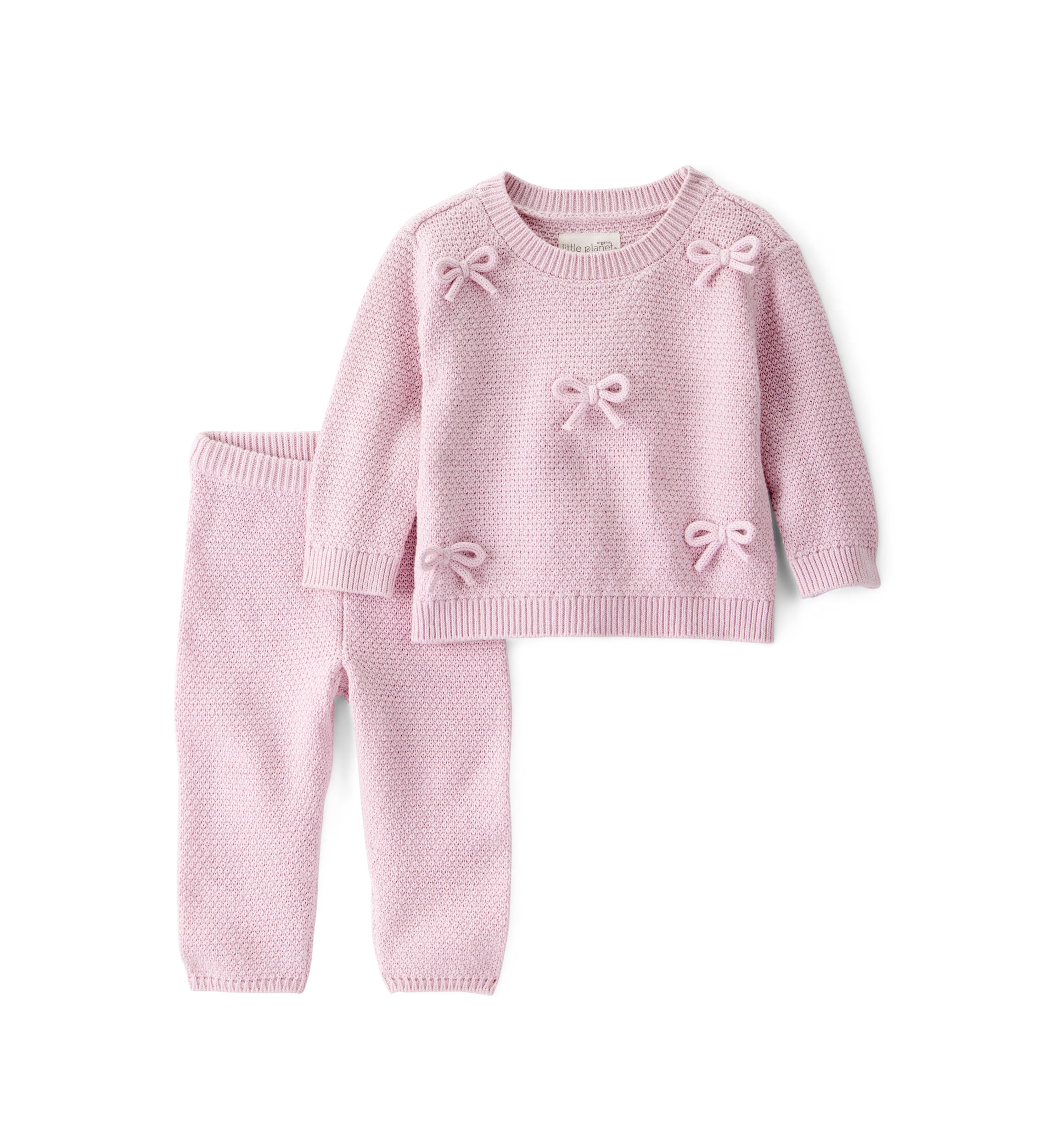 Baby Girls Bow Sweater Set