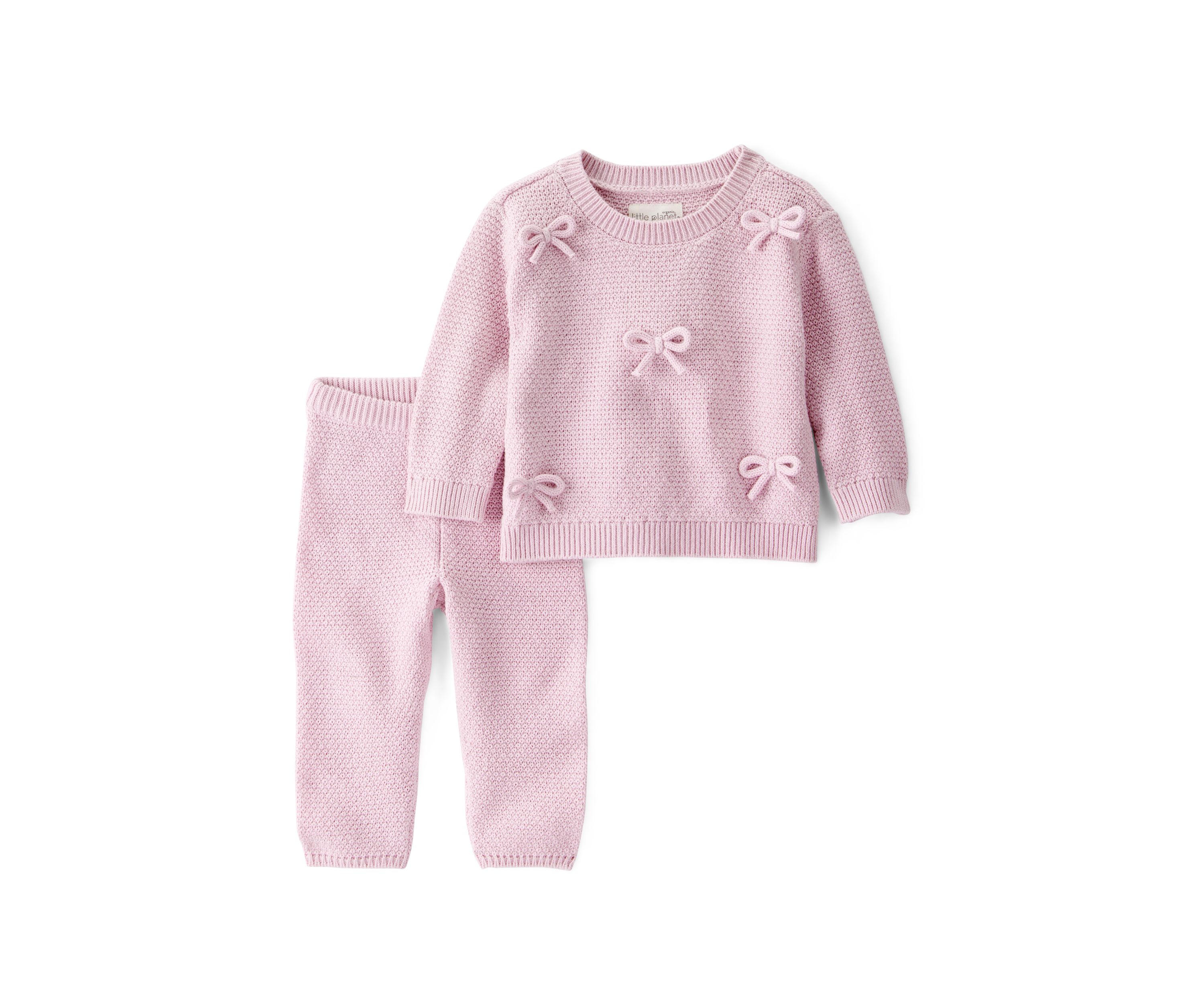 Baby Girls Bow Sweater Set