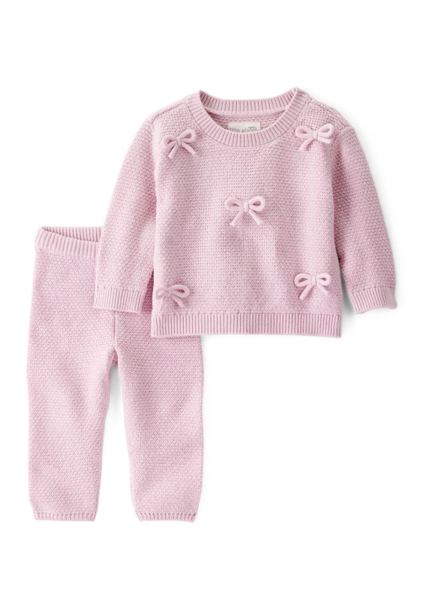 Baby Girls Bow Sweater Set