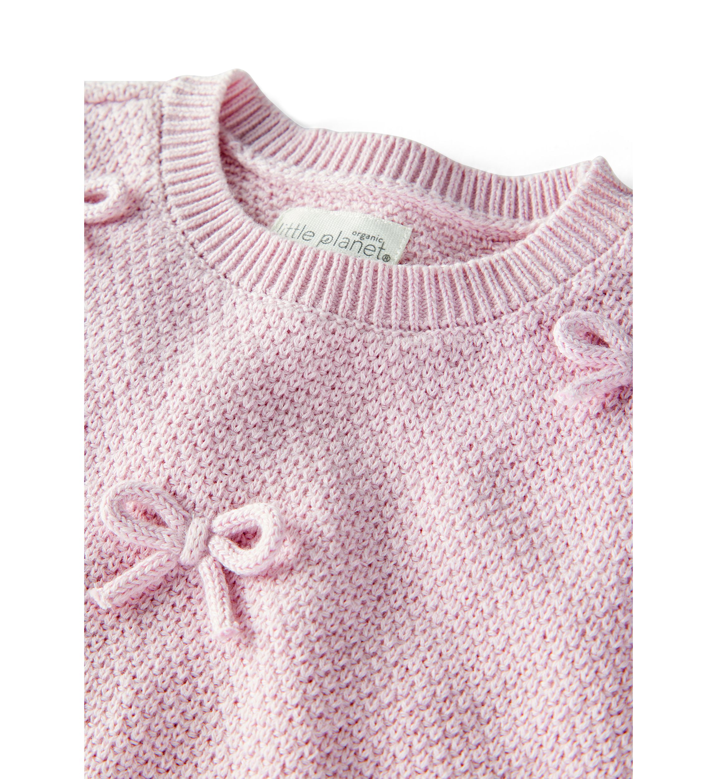 Baby Girls Bow Sweater Set