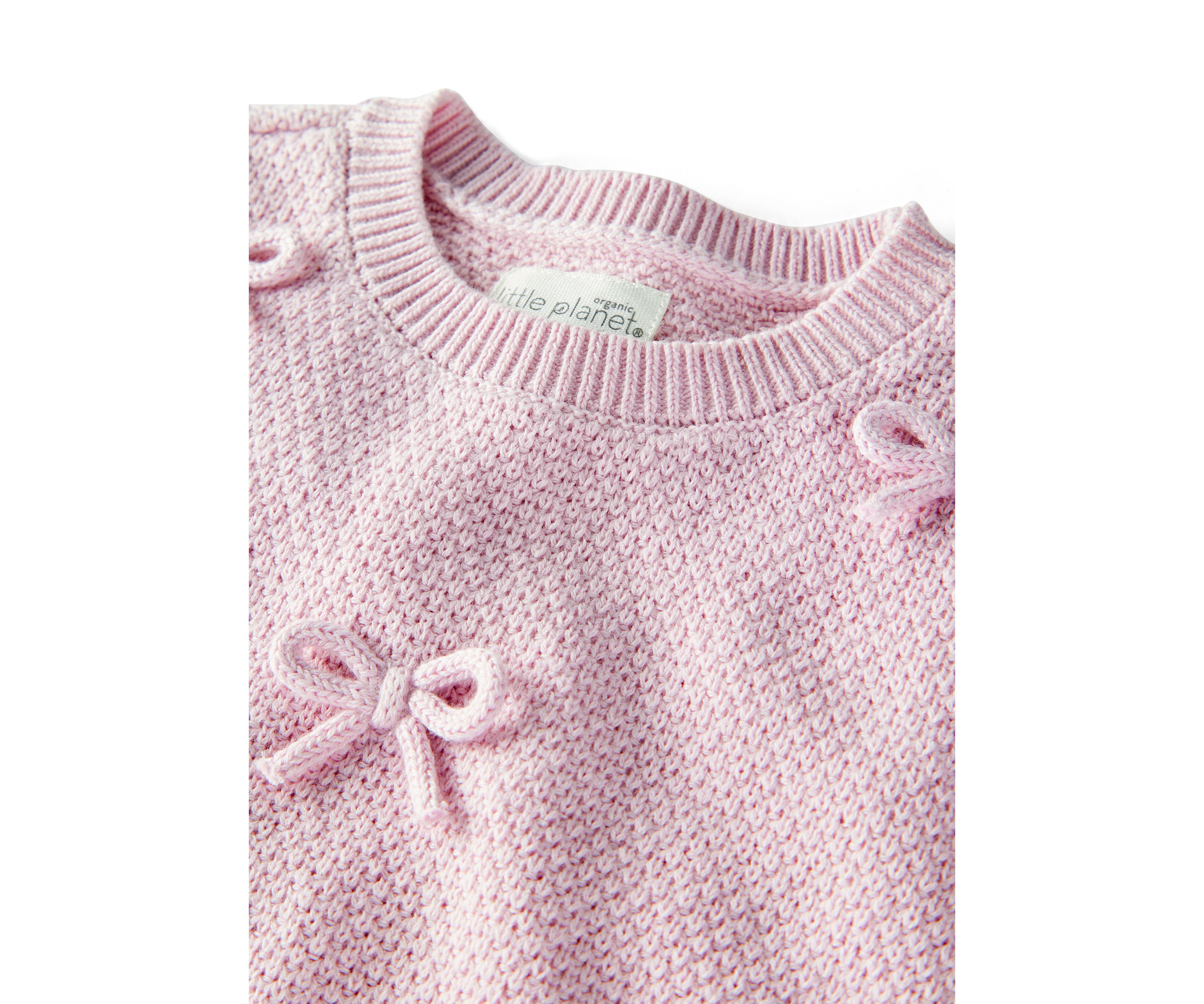 Baby Girls Bow Sweater Set