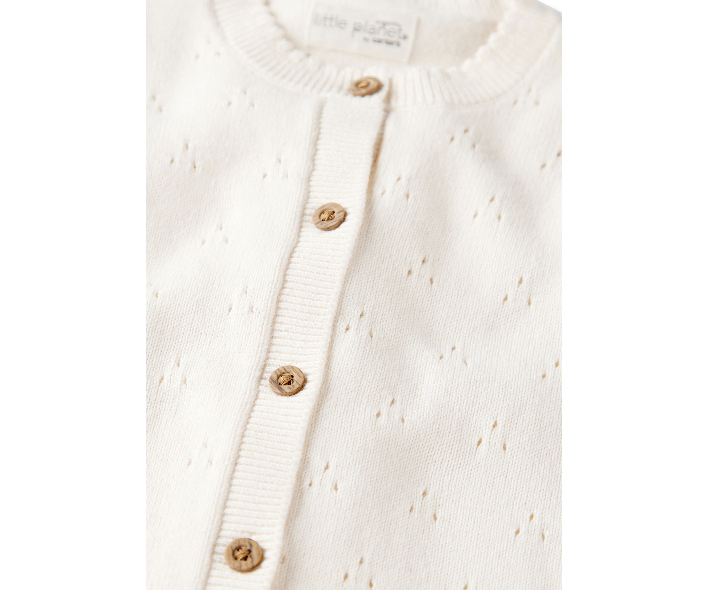 Baby Girls Sweater Knit Pointelle Jumpsuit