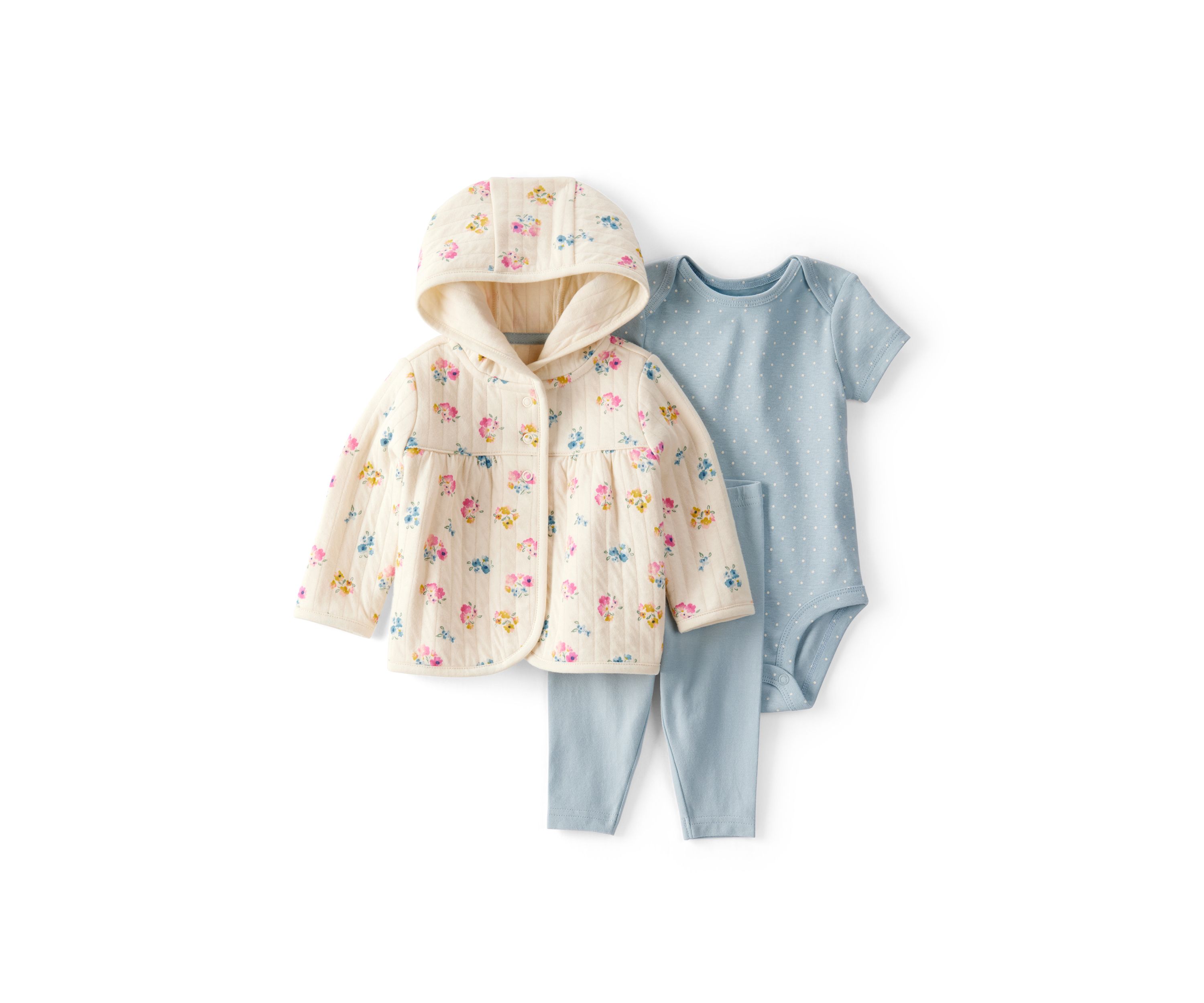 Baby Girls Three Piece Cardigan Set