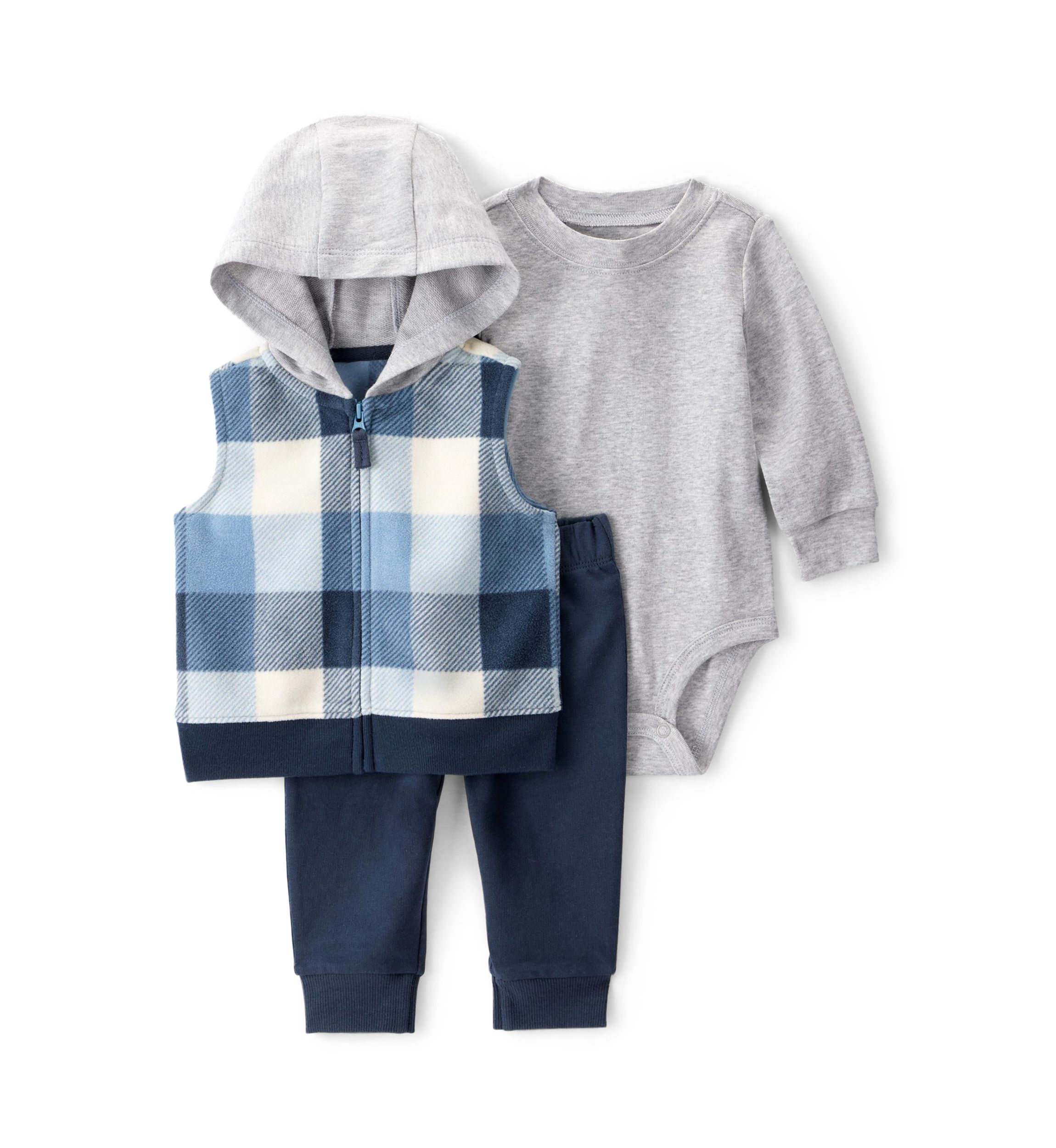 Baby Boys 3 Piece Vest Set