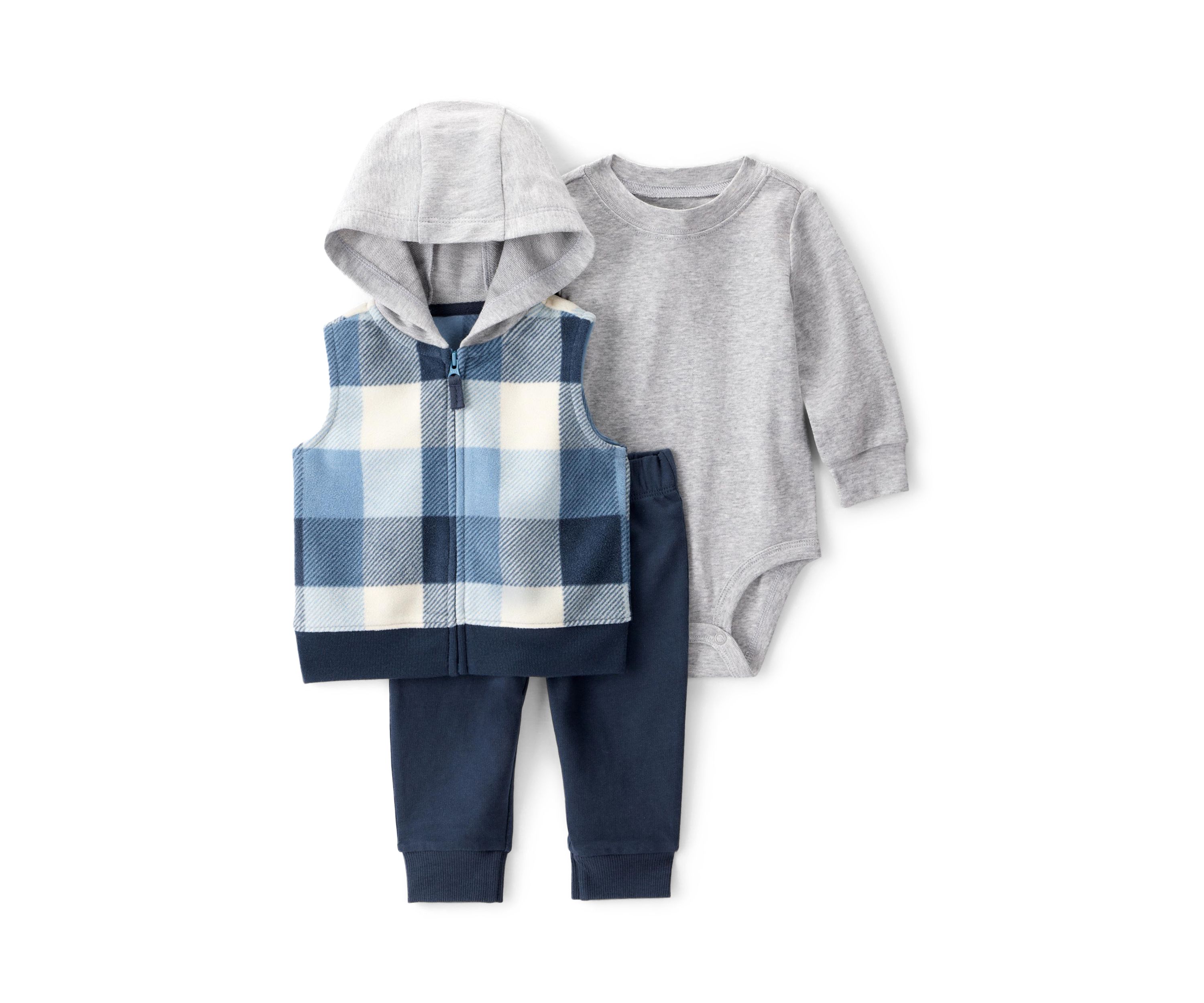 Baby Boys 3 Piece Vest Set