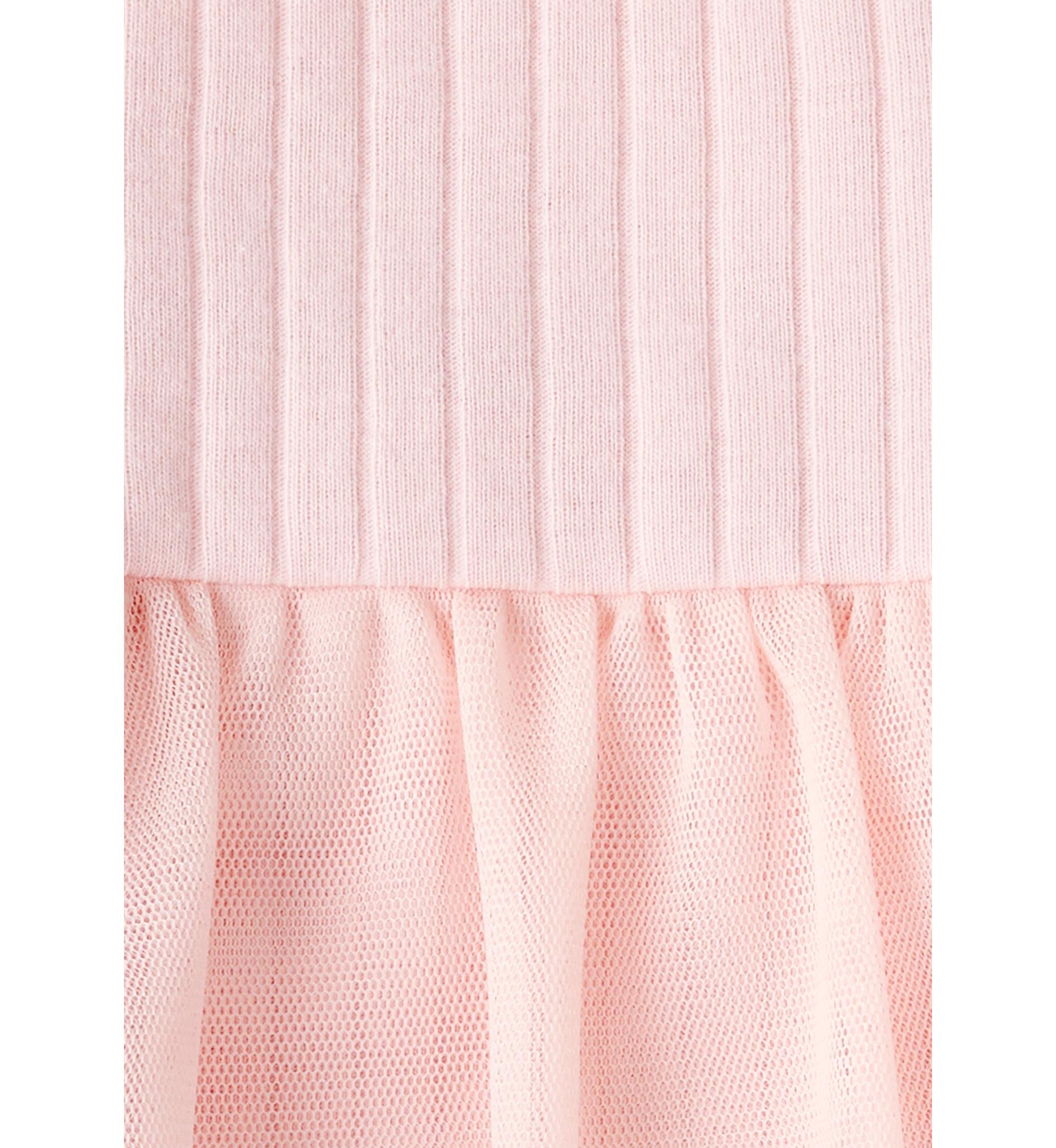 Toddler Girls Long Sleeve Bodysuit with Tulle Skirt and Pants