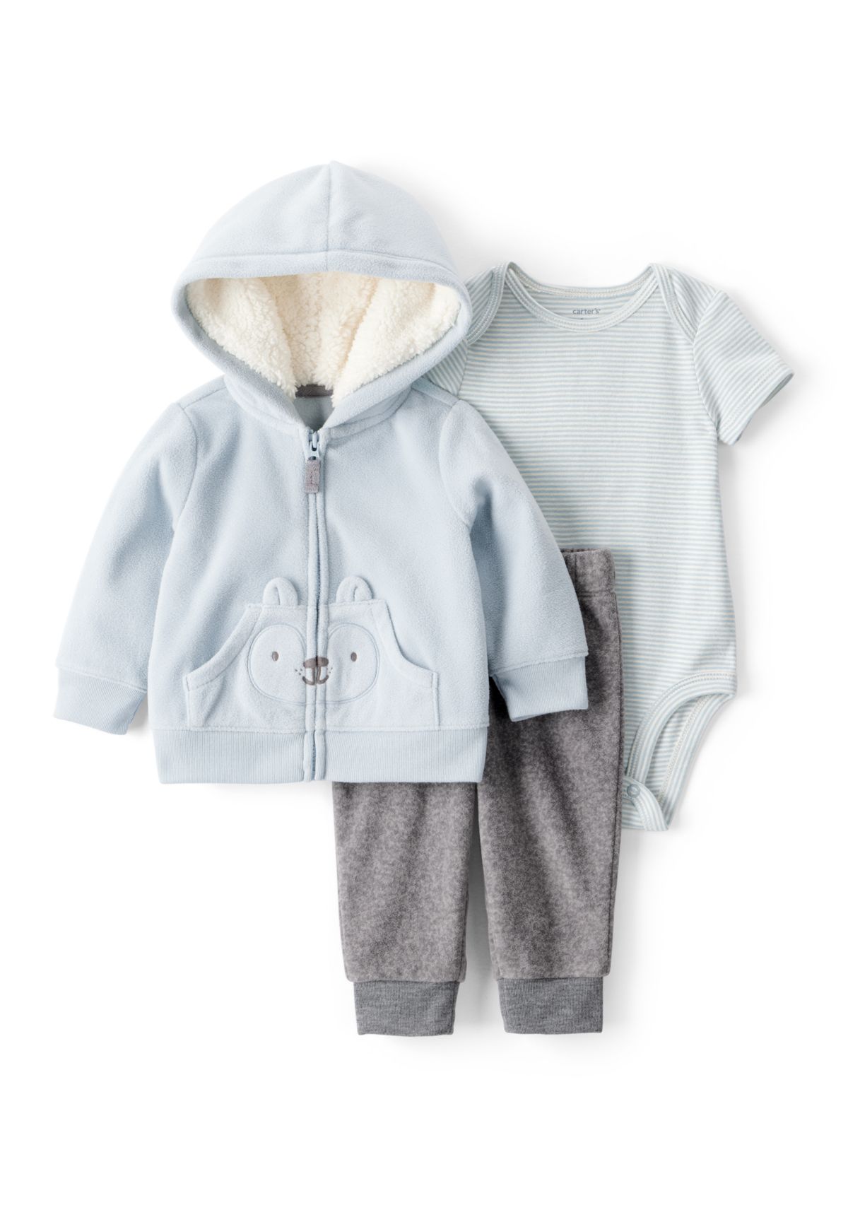 Baby Boys Three Piece Cardigan Set