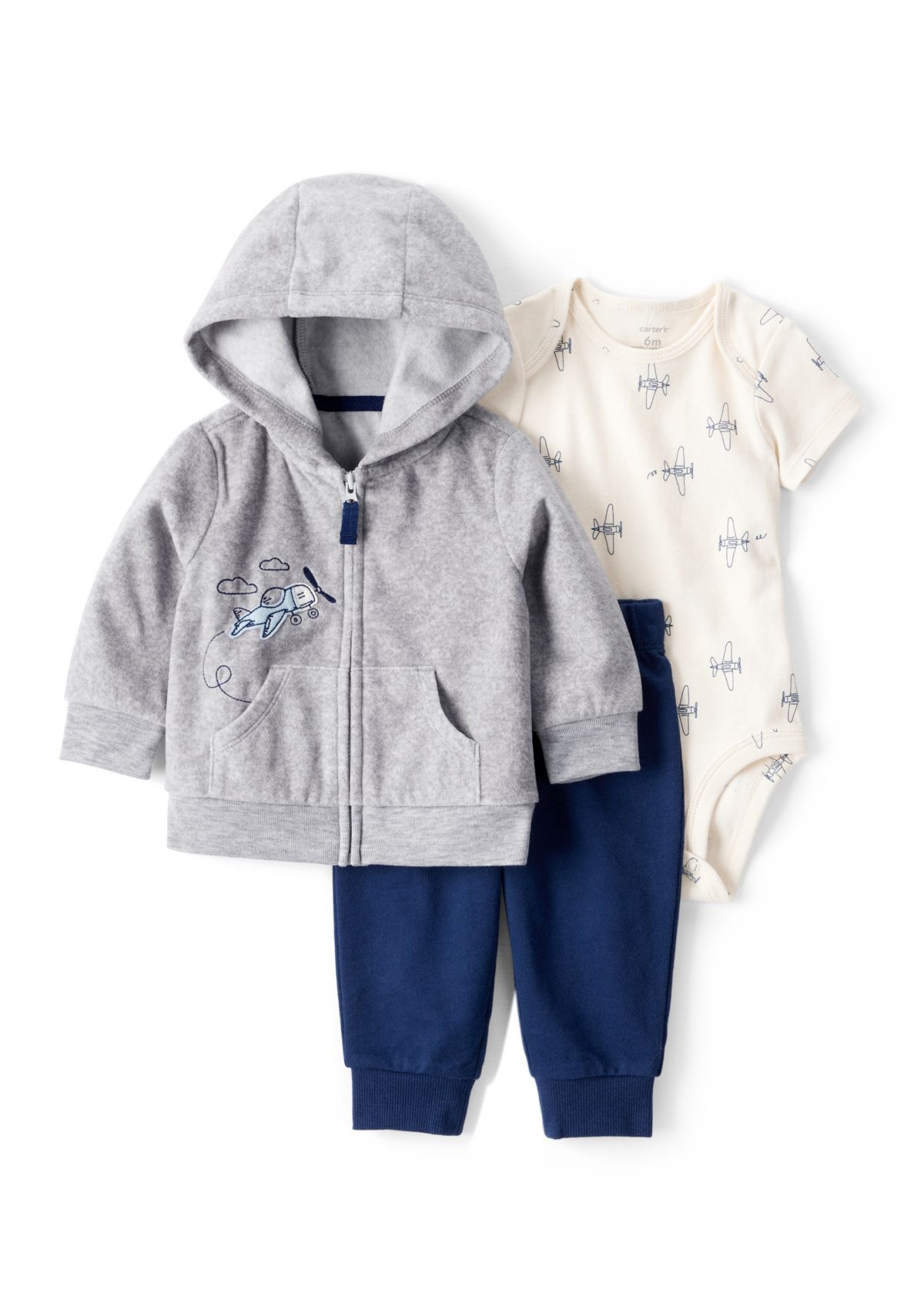 Baby Boys Three Piece Cardigan Set