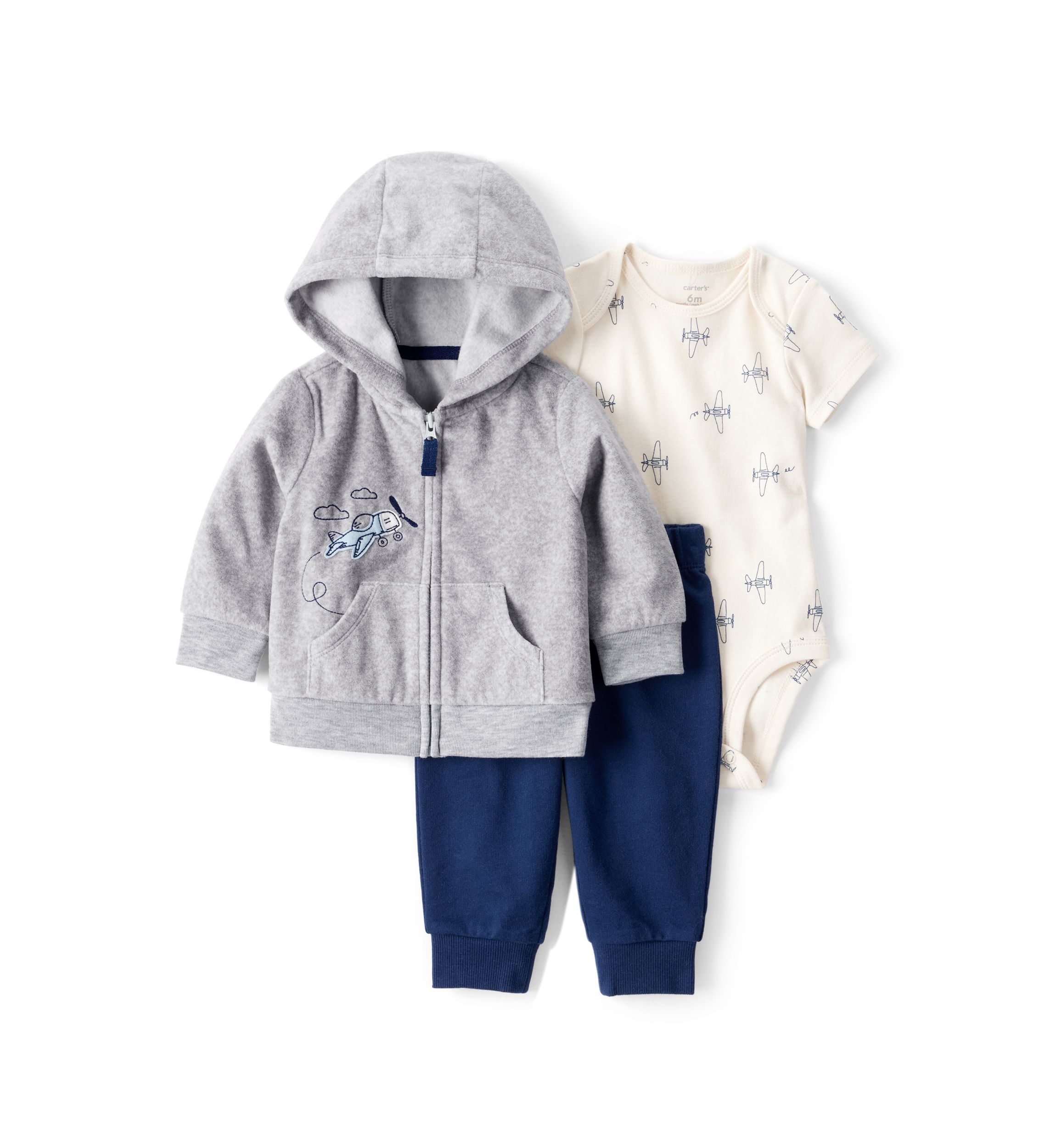 Baby Boys Three Piece Cardigan Set