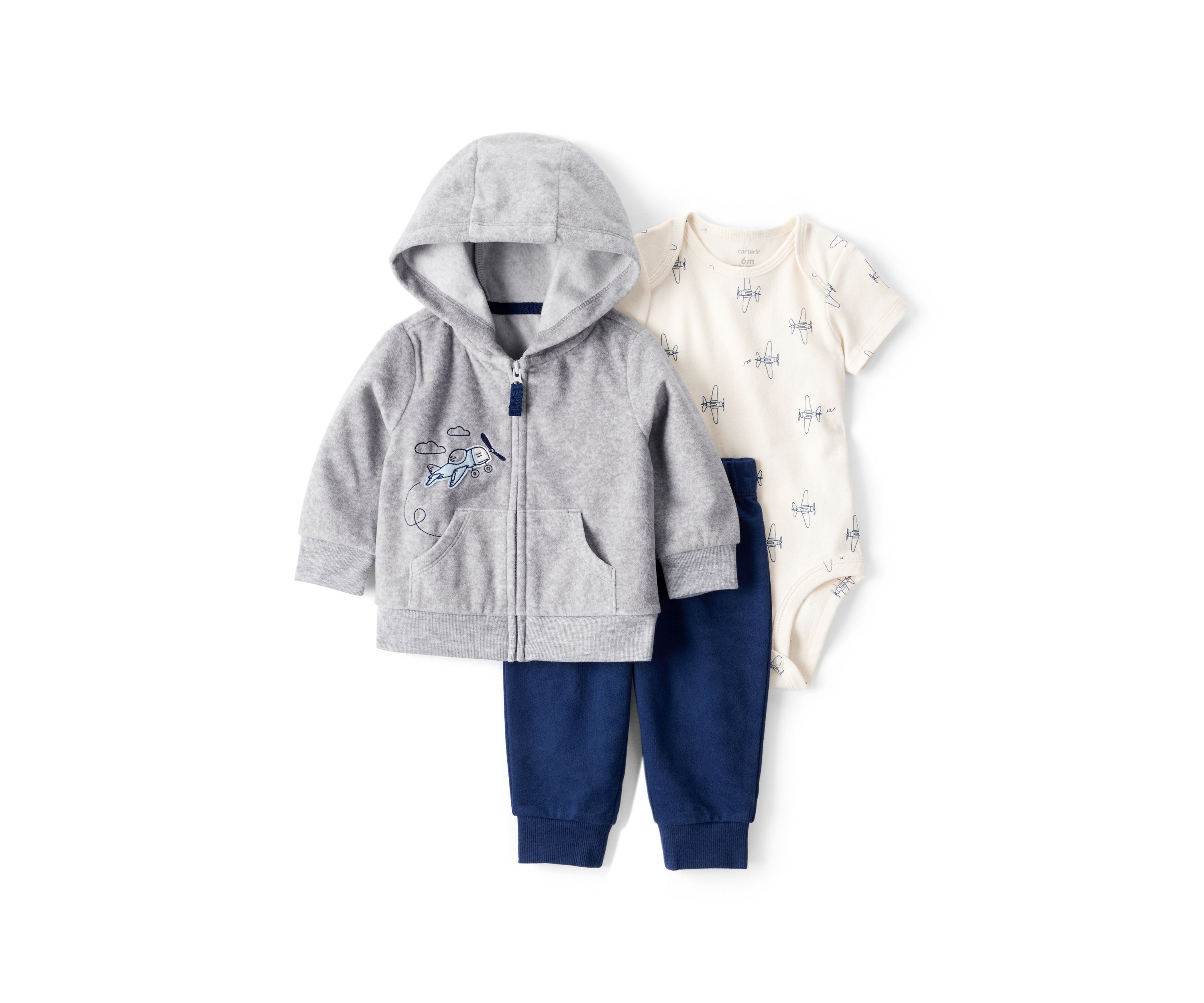 Baby Boys Three Piece Cardigan Set