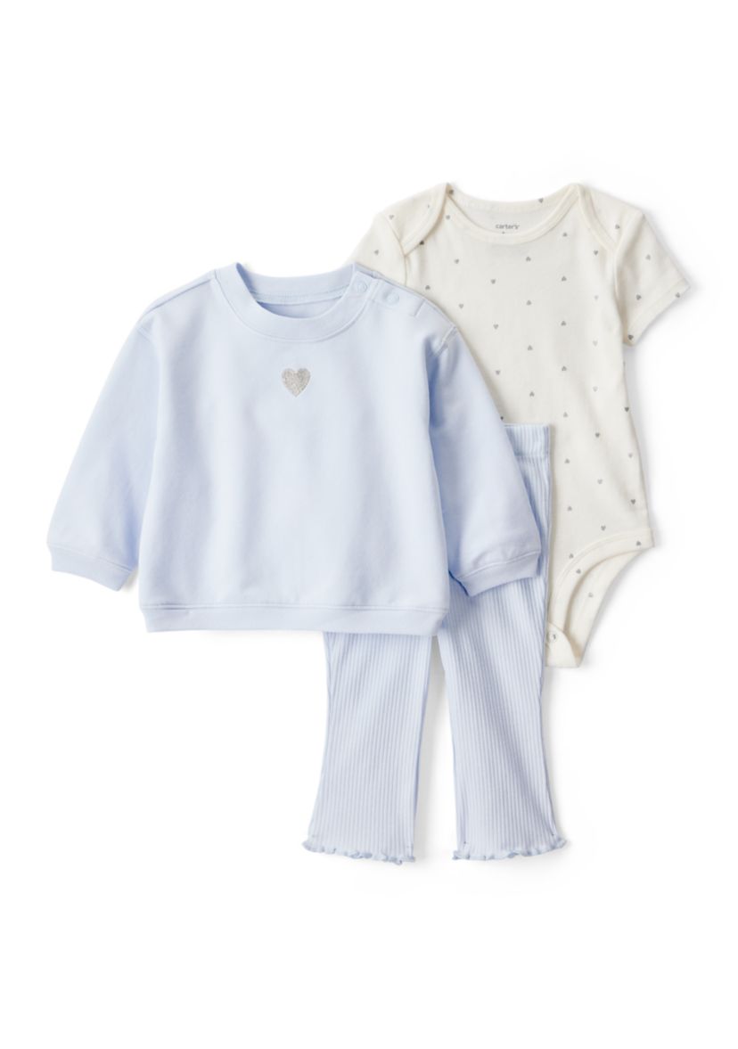 Baby Girls Three Piece Pullover Set