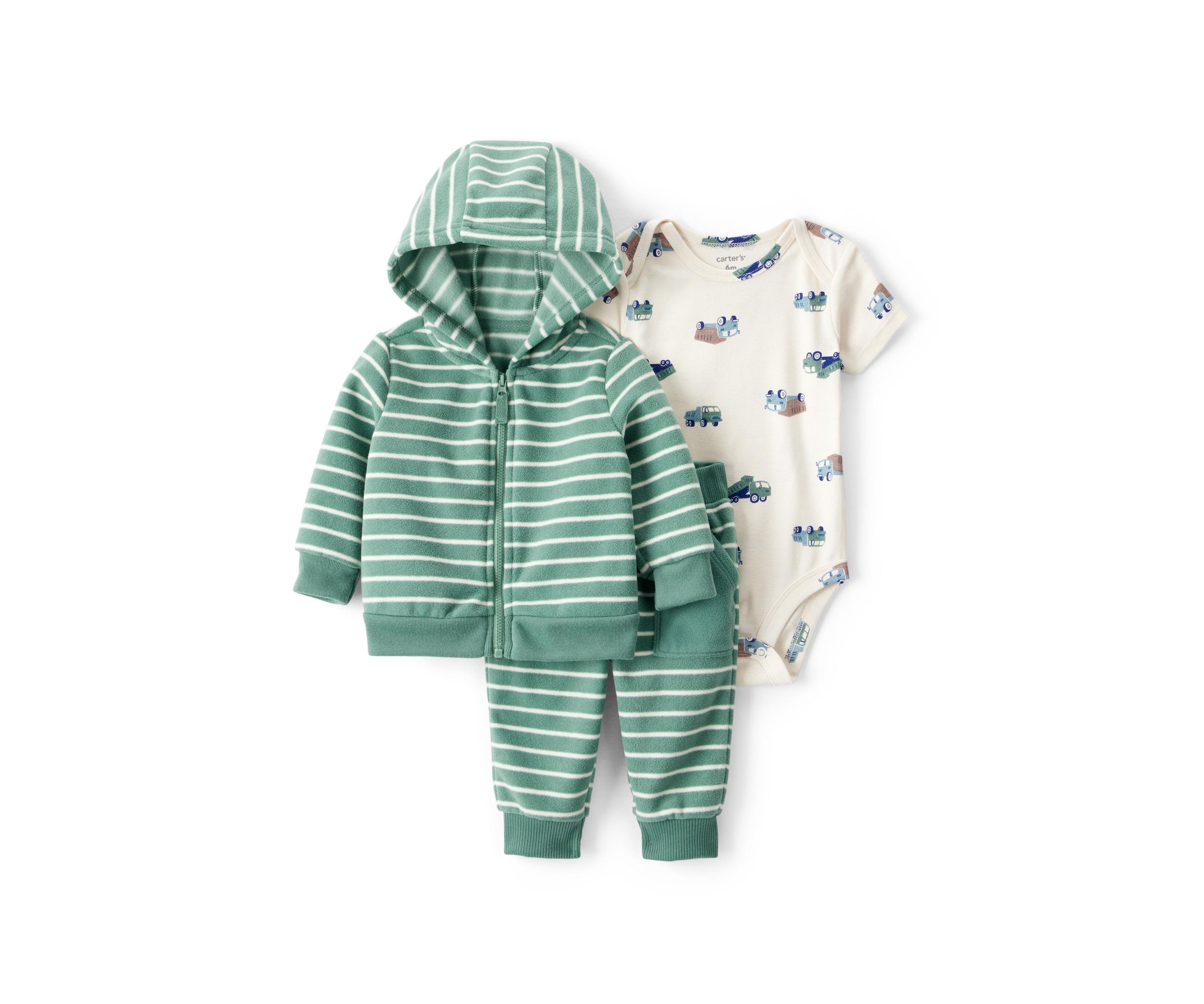Baby Boys Zip Cardigan Set
