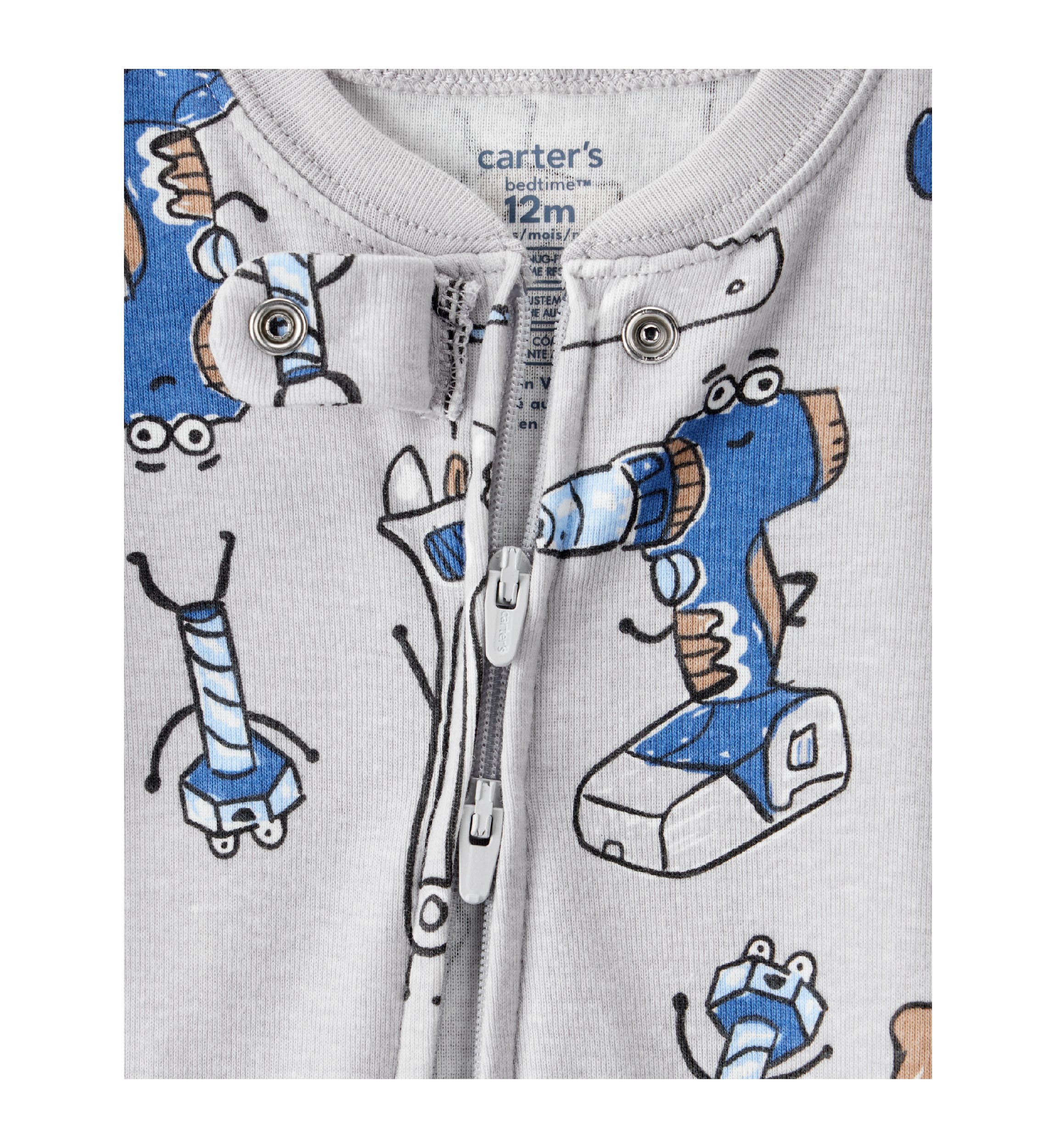 Baby Boys Printed Cotton One Piece Pajama