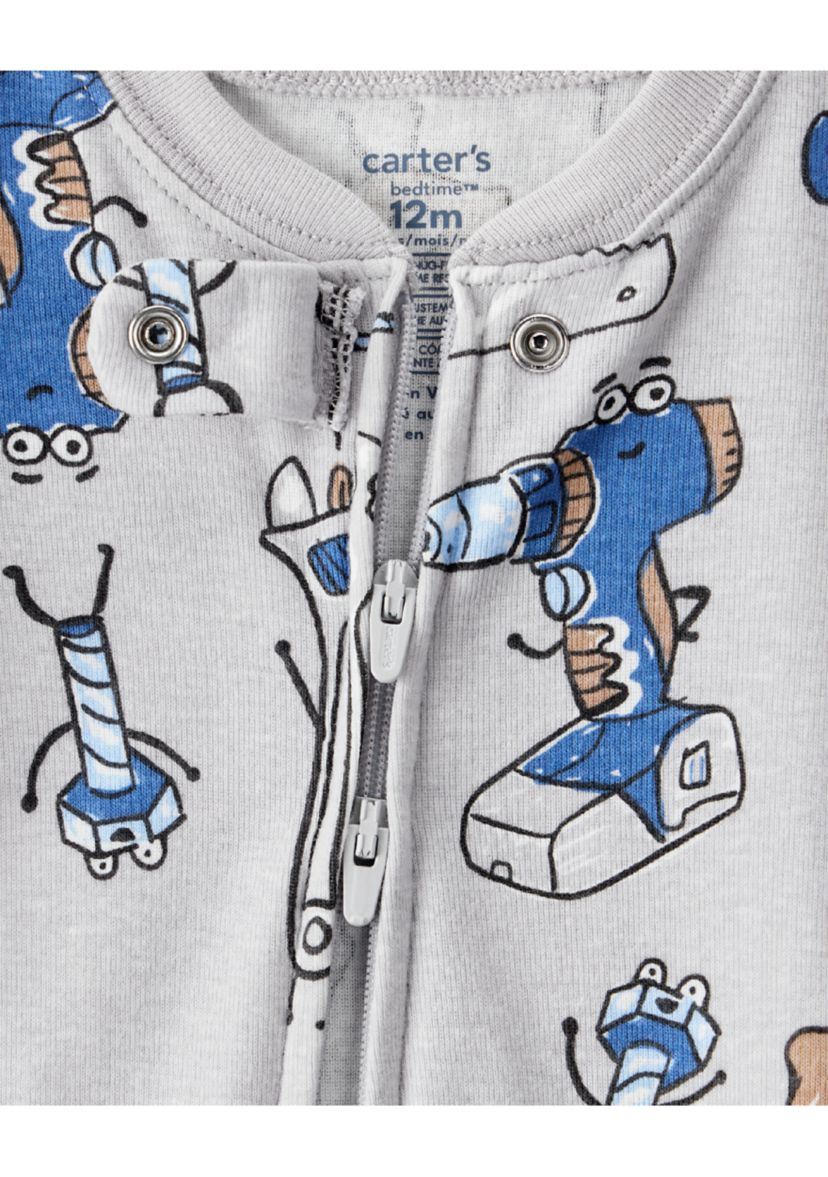 Baby Boys Printed Cotton One Piece Pajama