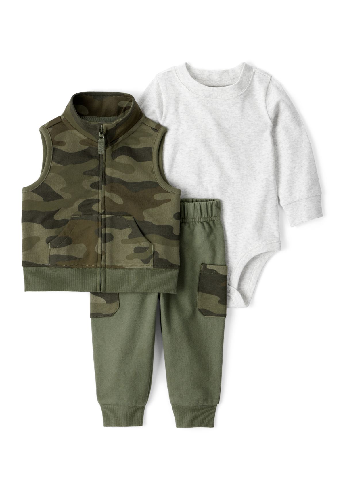 Baby Boys Three Piece Vest Set