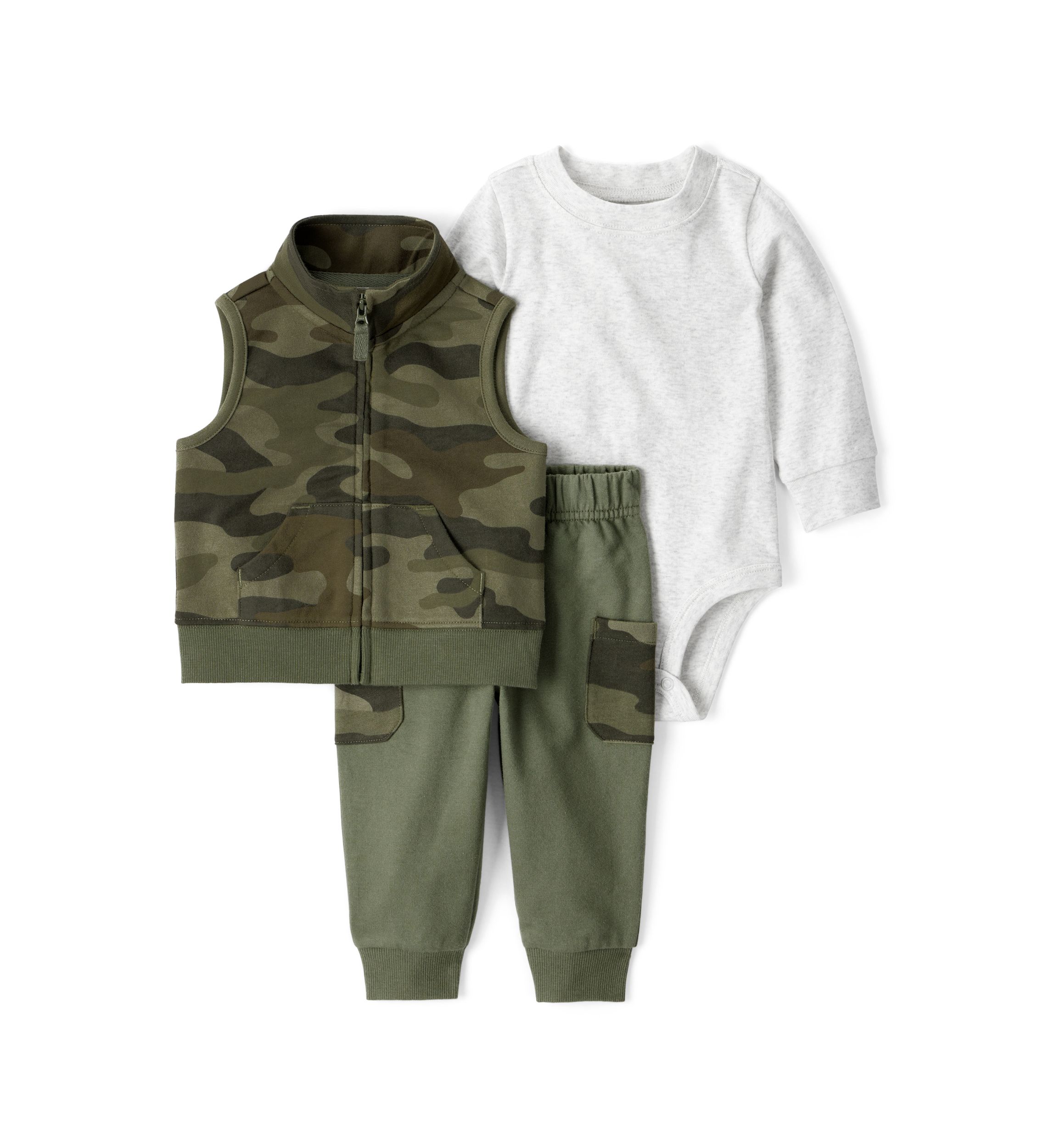 Baby Boys Three Piece Vest Set