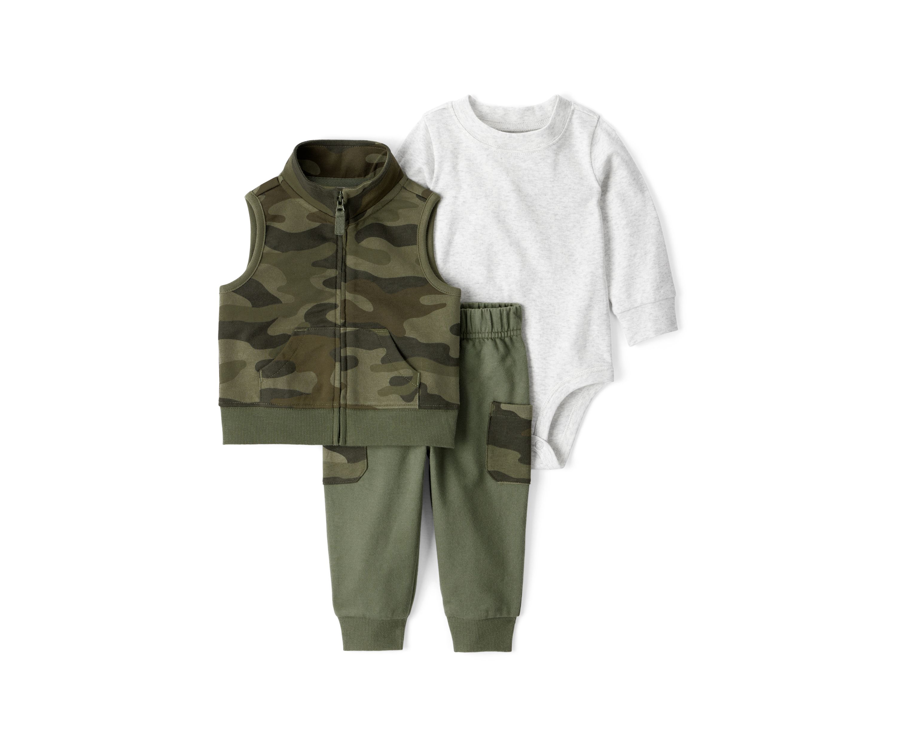 Baby Boys Three Piece Vest Set