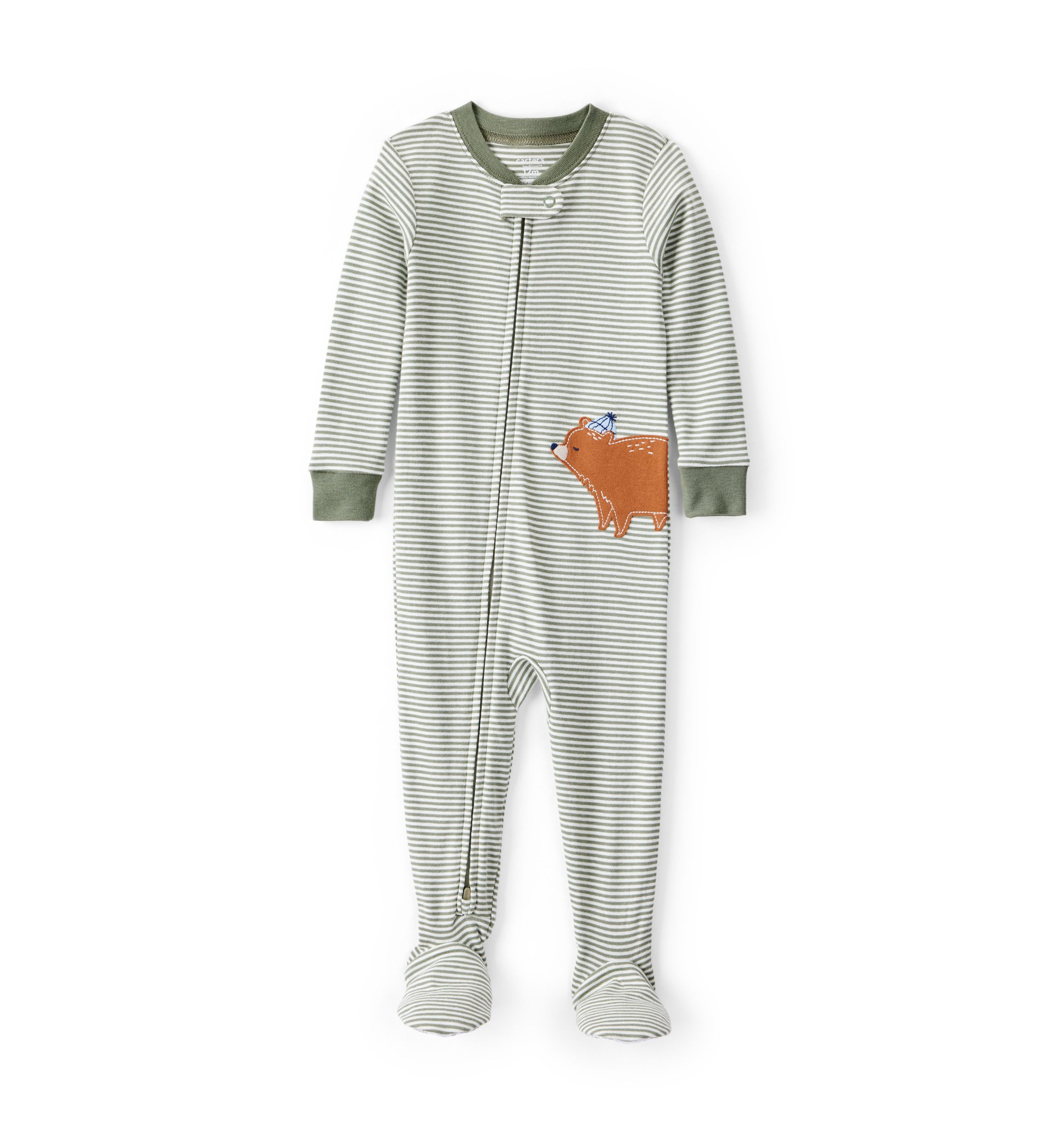 Baby Boys Stripe Footie Pajamas