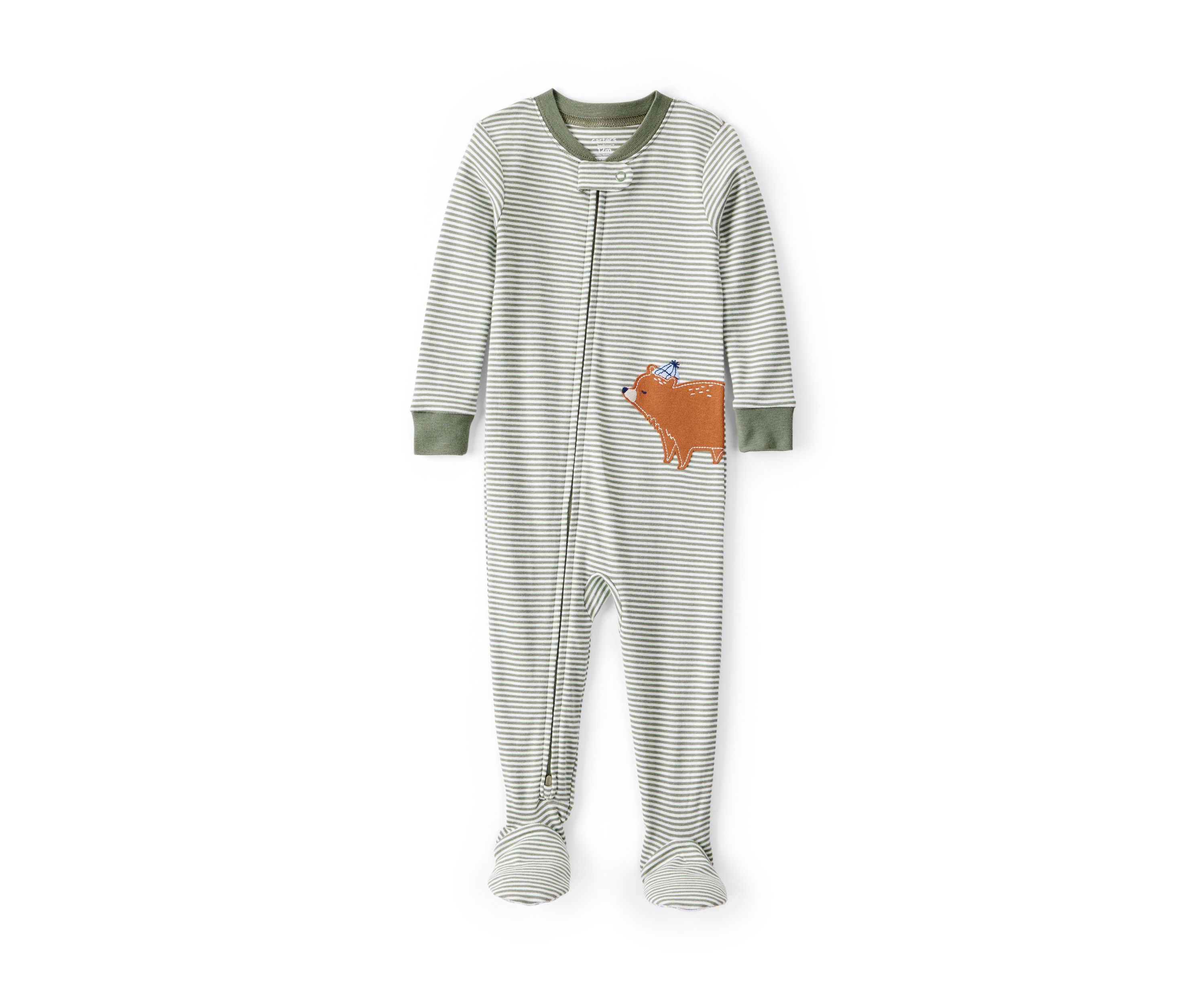 Baby Boys Stripe Footie Pajamas