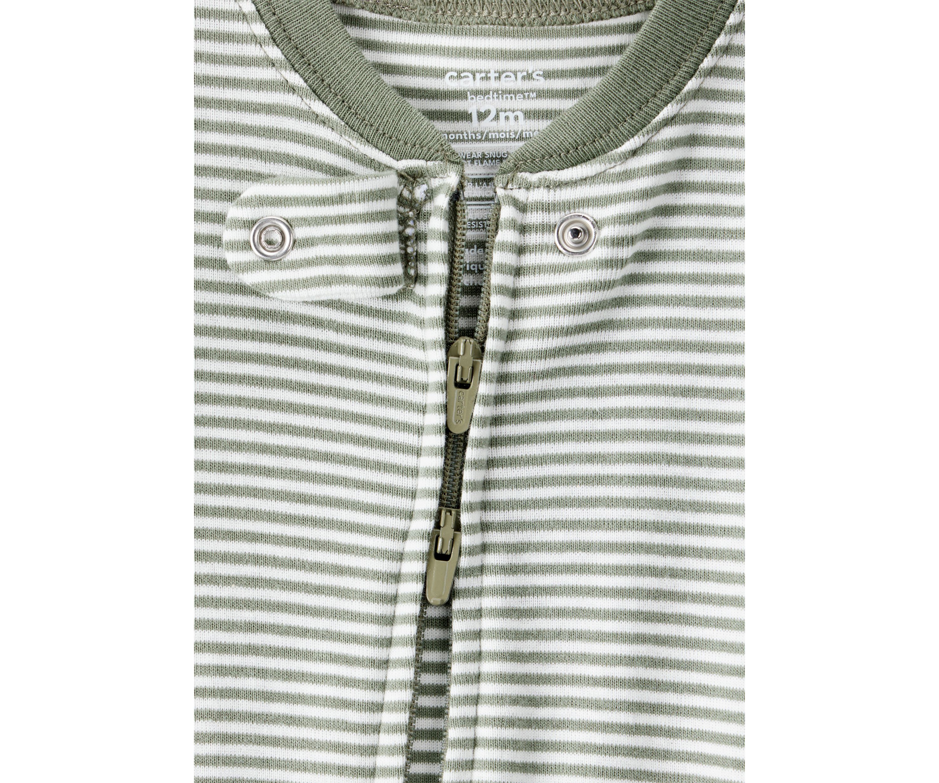 Baby Boys Stripe Footie Pajamas