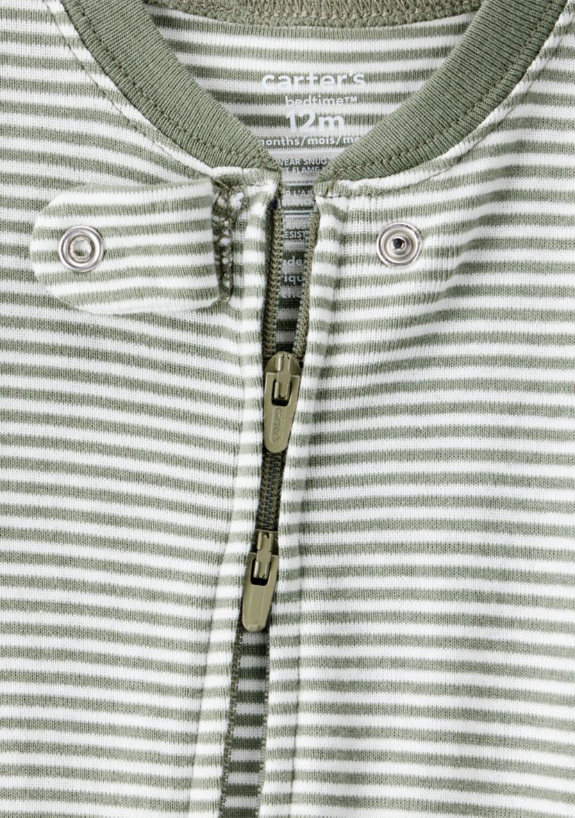 Baby Boys Stripe Footie Pajamas