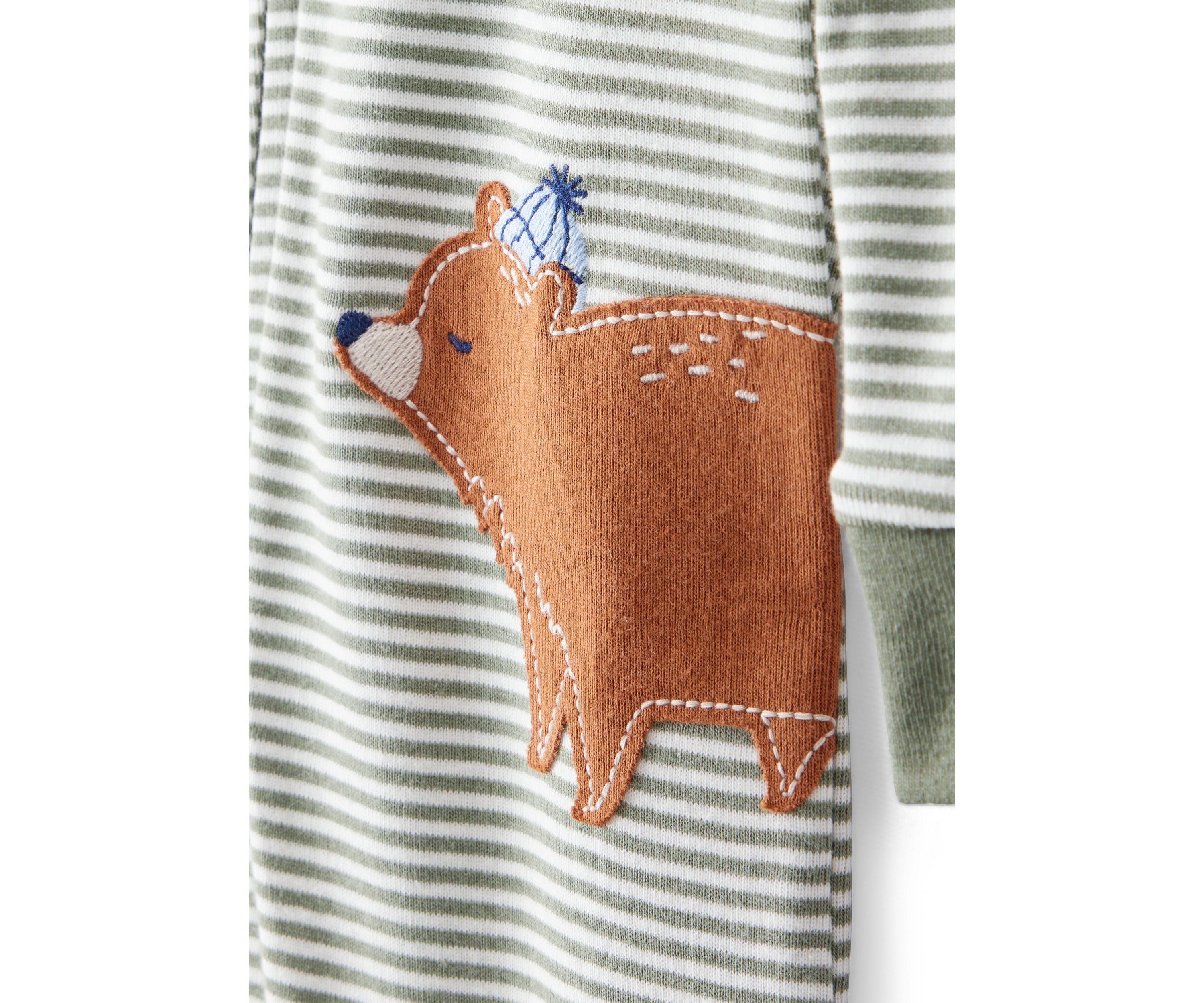 Baby Boys Stripe Footie Pajamas