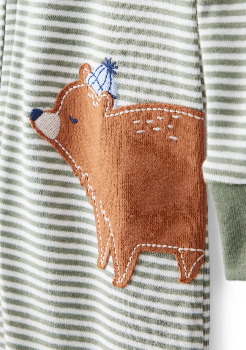 Baby Boys Stripe Footie Pajamas