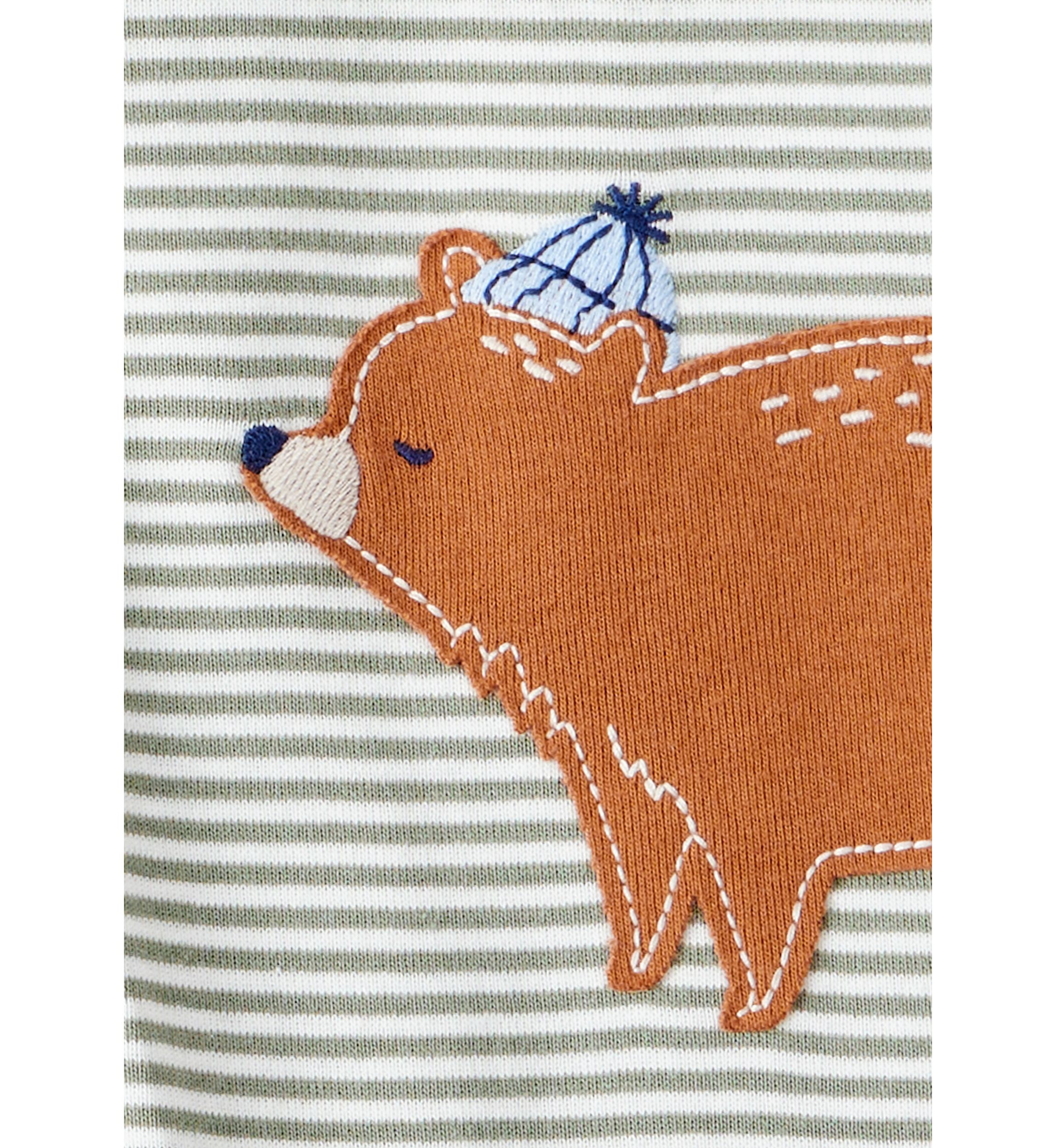 Baby Boys Stripe Footie Pajamas