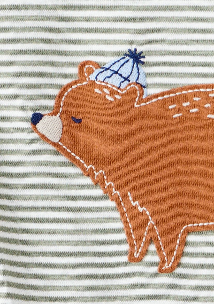 Baby Boys Stripe Footie Pajamas