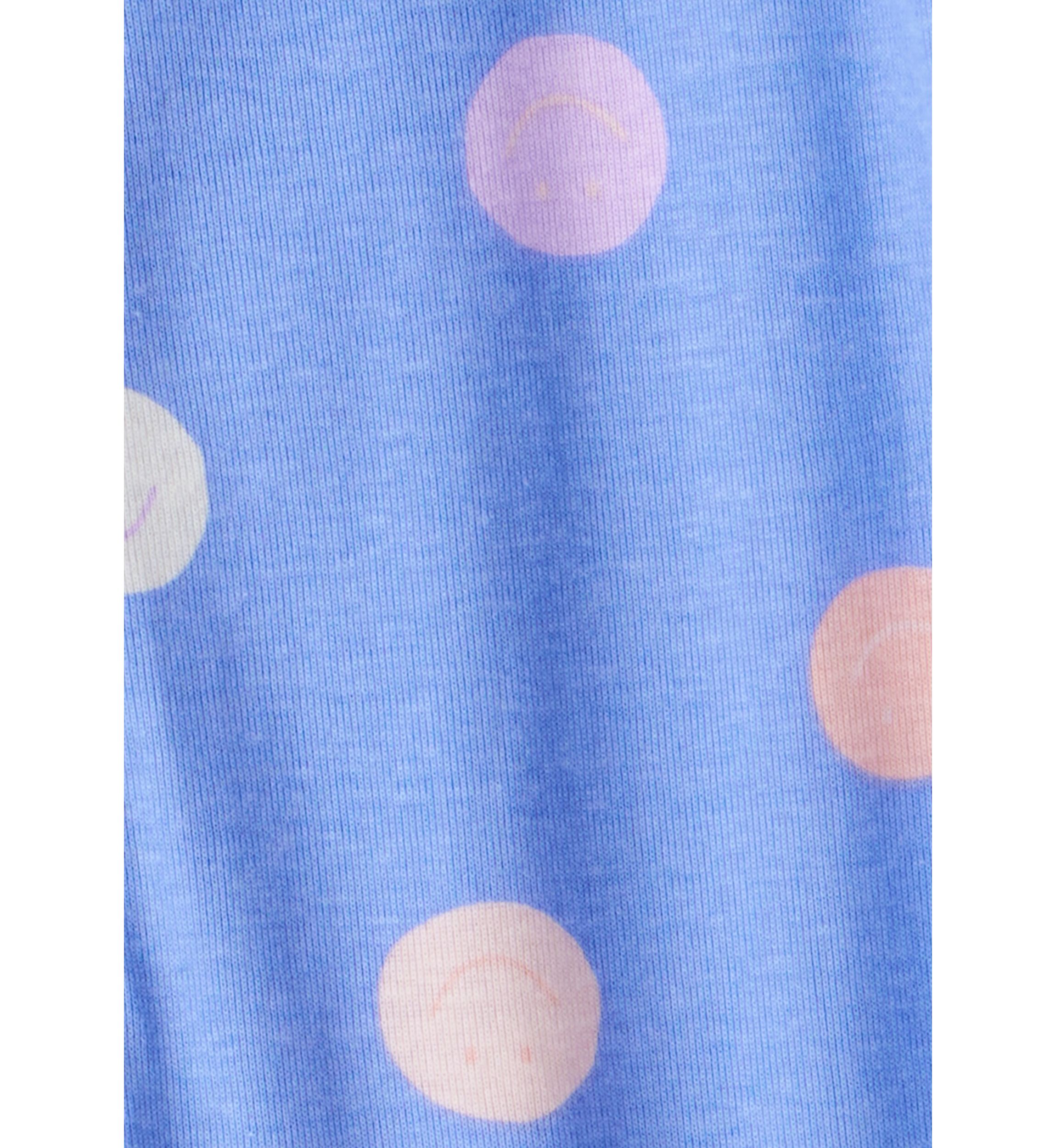 Baby Girls Polka Dot Printed Footie Pajamas