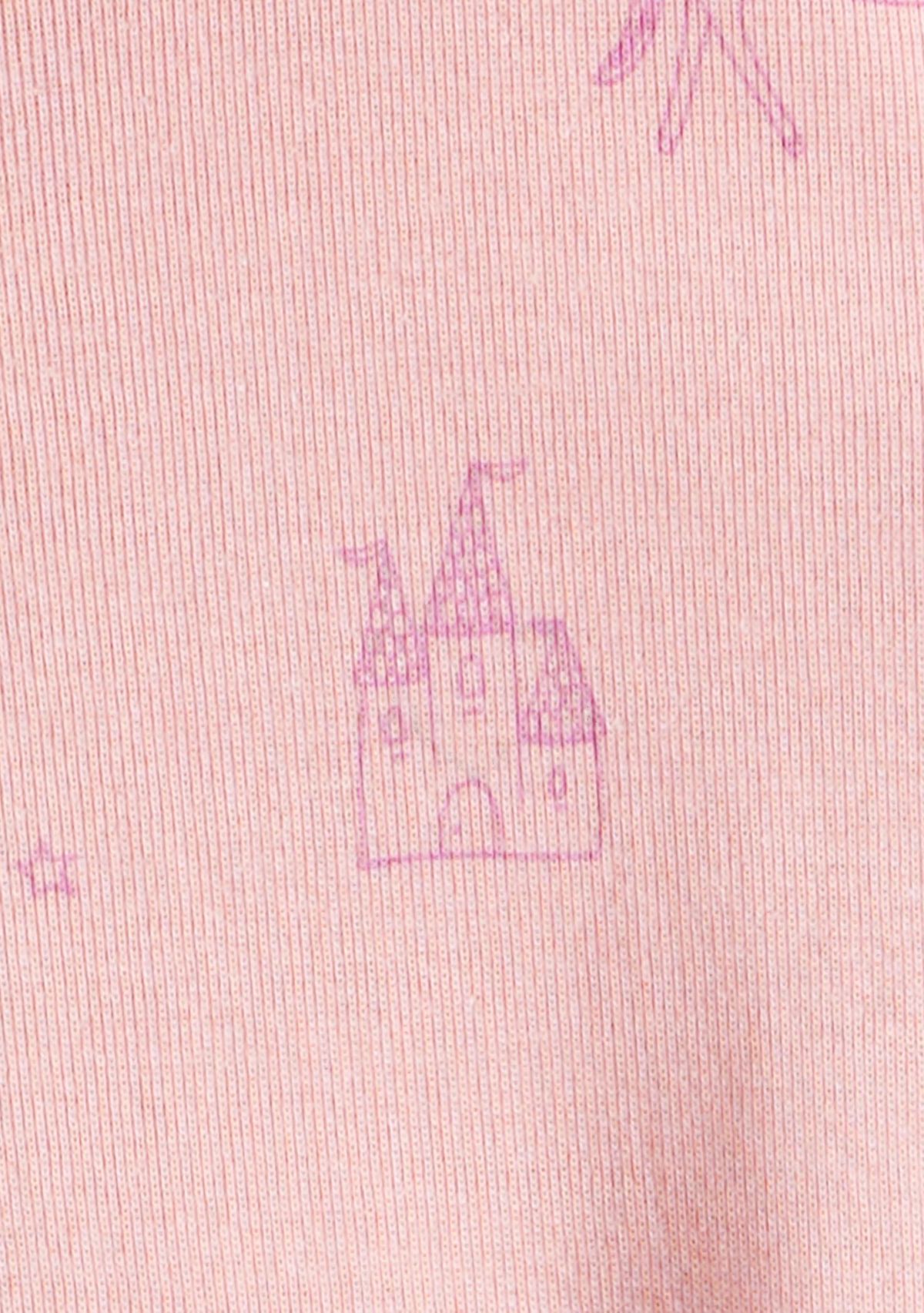 Baby Girls Fairy Star Printed Footie Pajamas Set