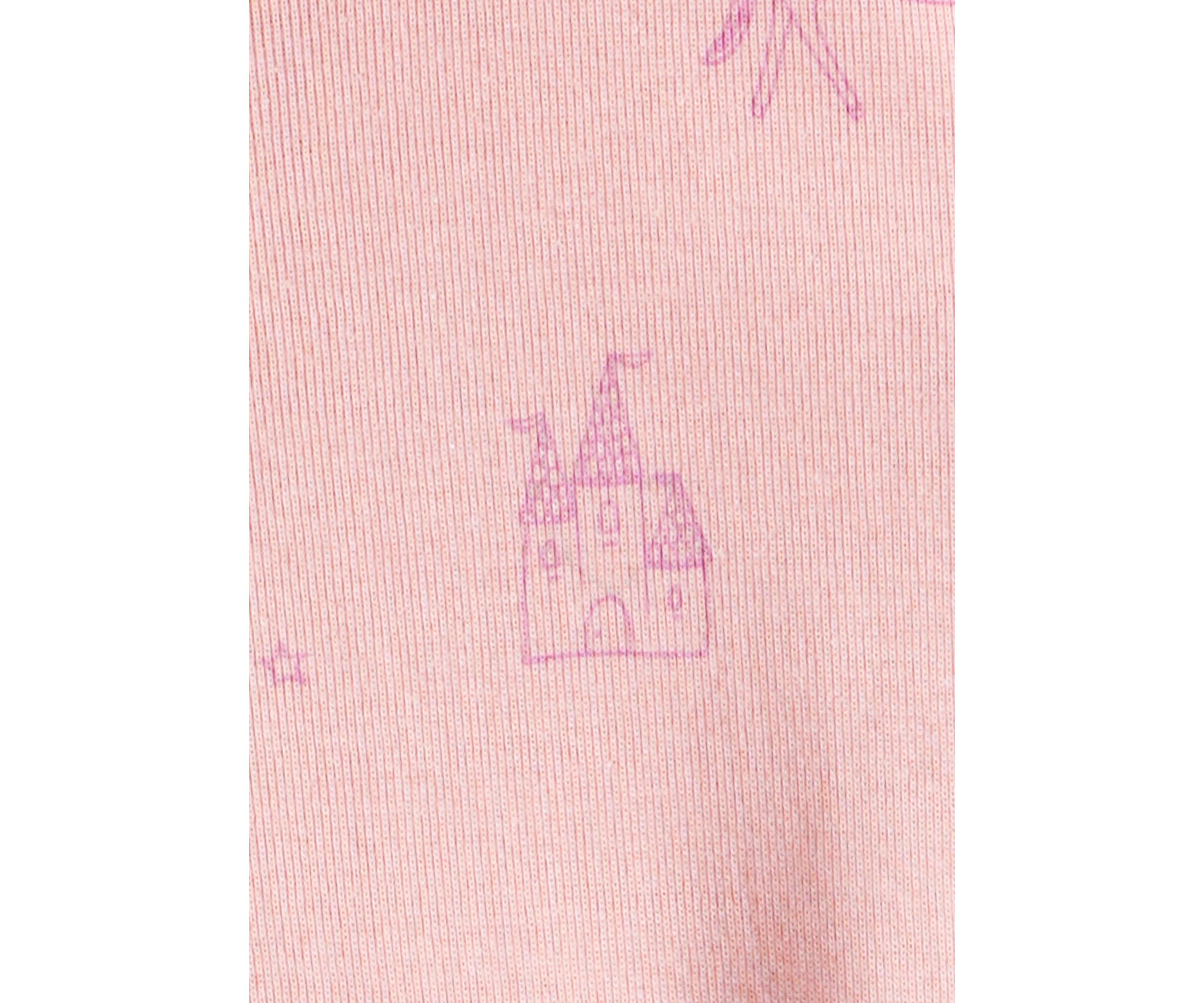 Baby Girls Fairy Star Printed Footie Pajamas Set