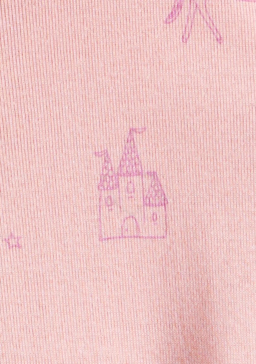 Baby Girls Fairy Star Printed Footie Pajamas Set