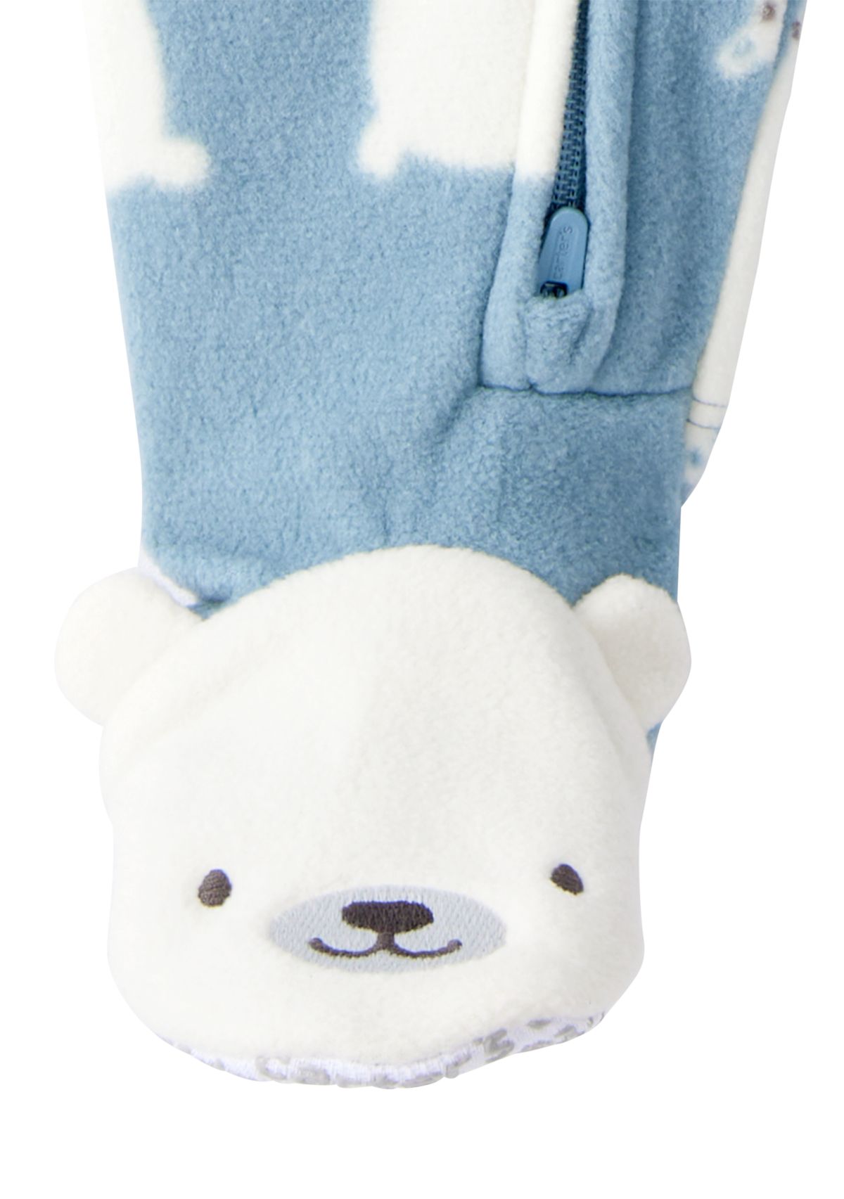 Baby Boys Printed Fleece Footie Pajamas