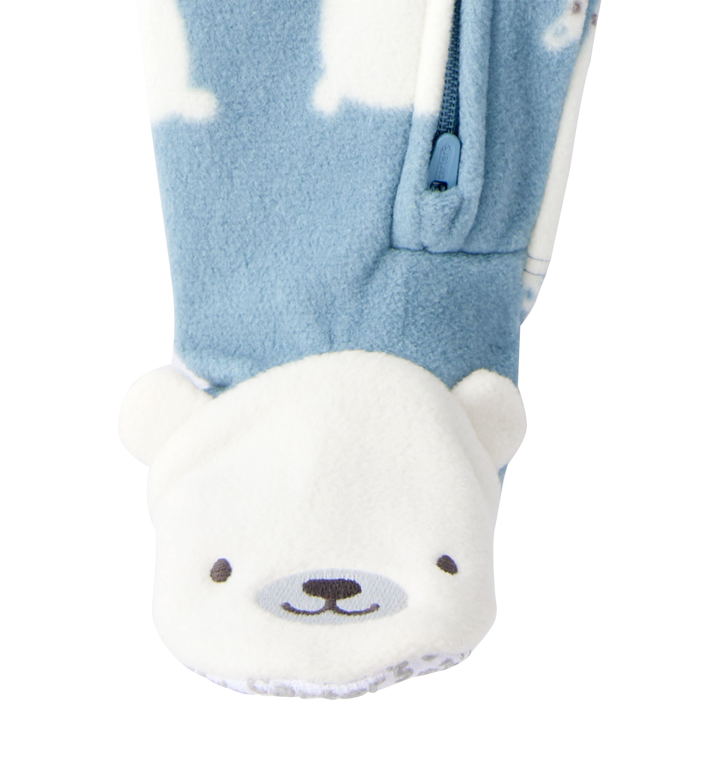 Baby Boys Printed Fleece Footie Pajamas