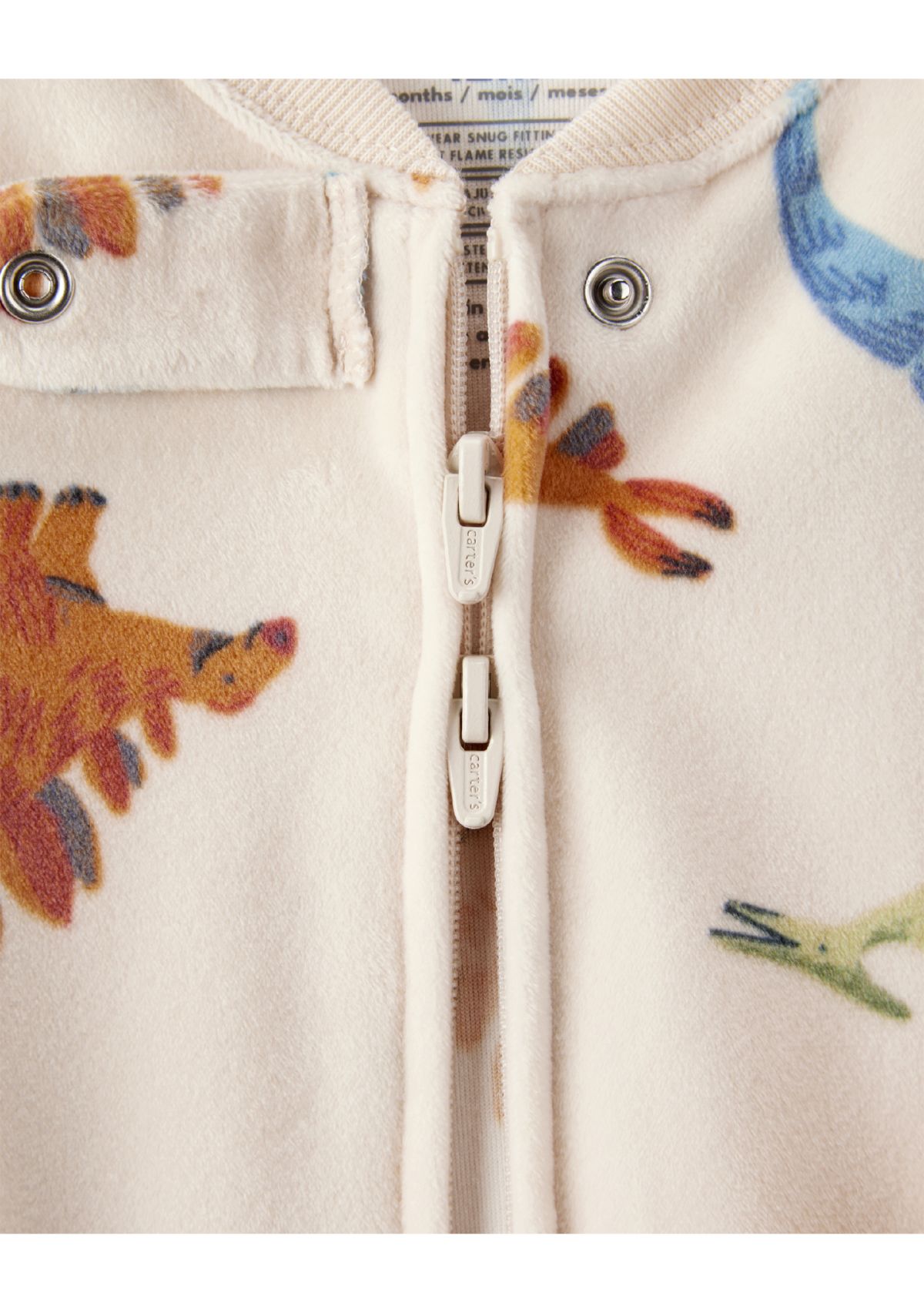 Baby Boys Dino Print One Piece Pajama