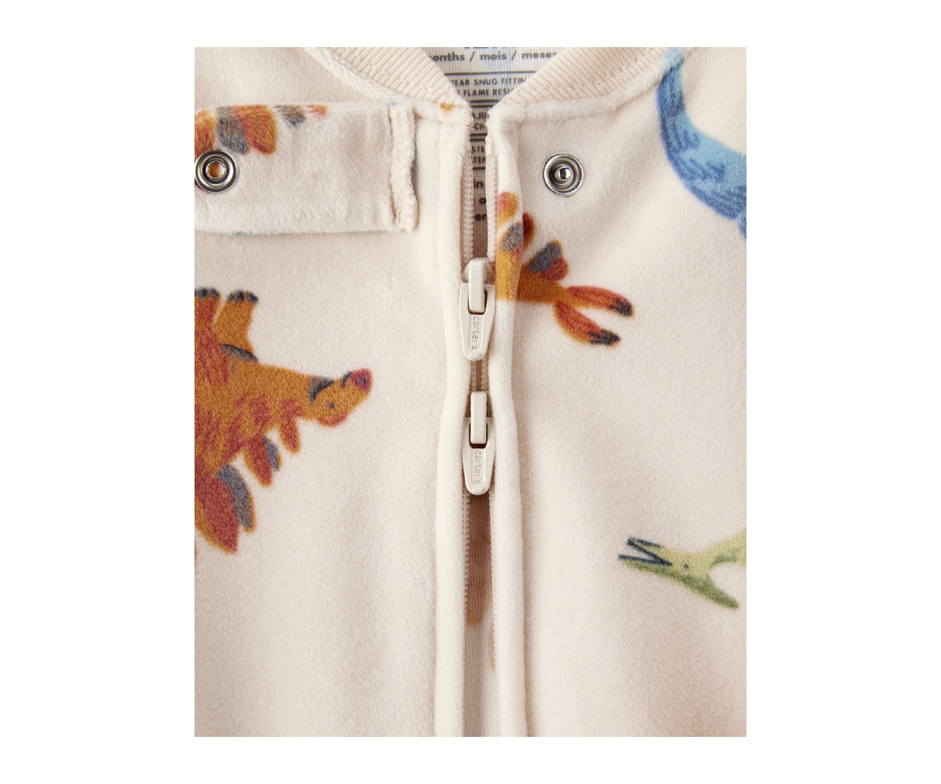 Baby Boys Dino Print One Piece Pajama