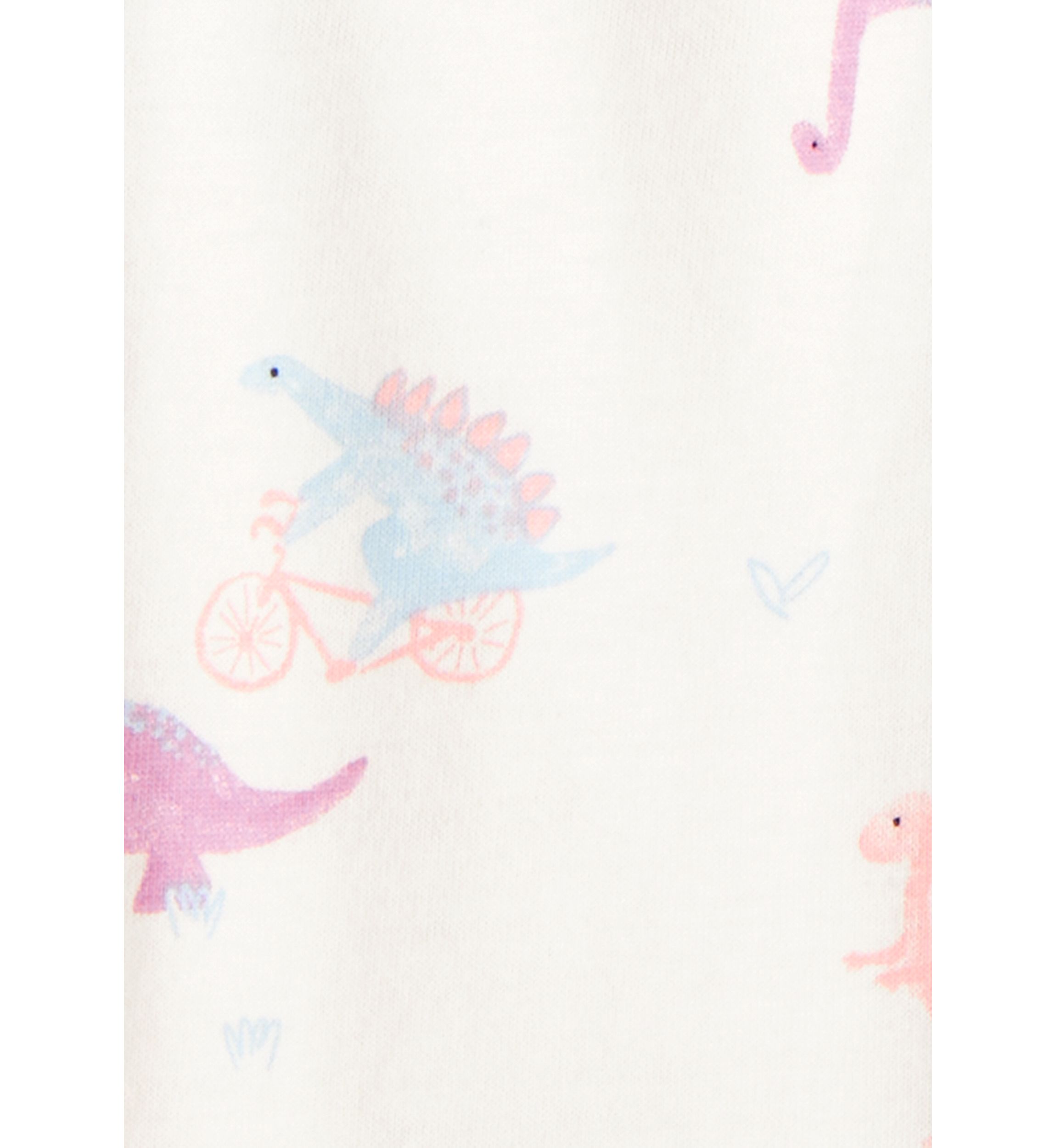 Baby Girls Dinosaur Graphic Bodysuit and Printed Pants Set